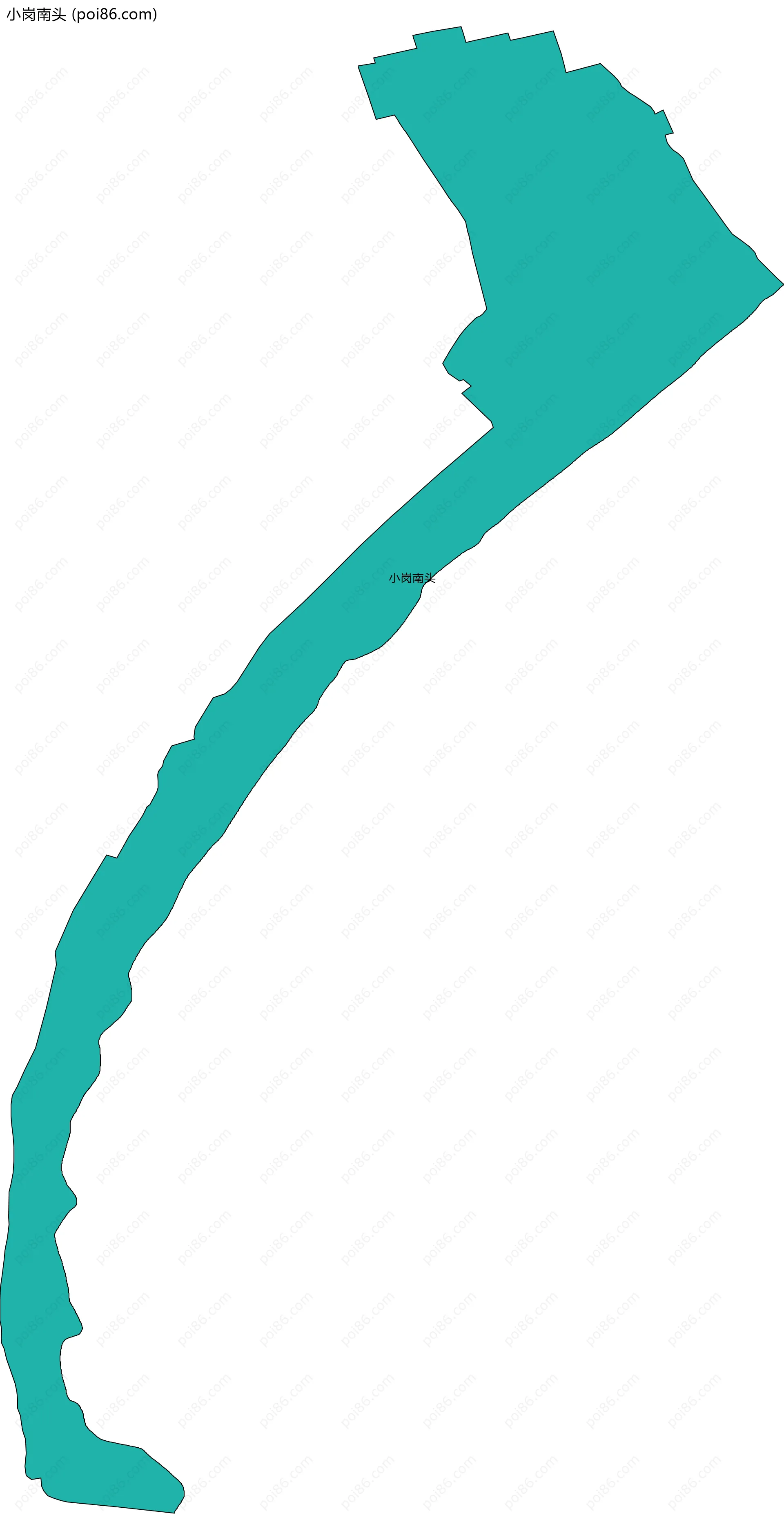 小岗南头边界地图