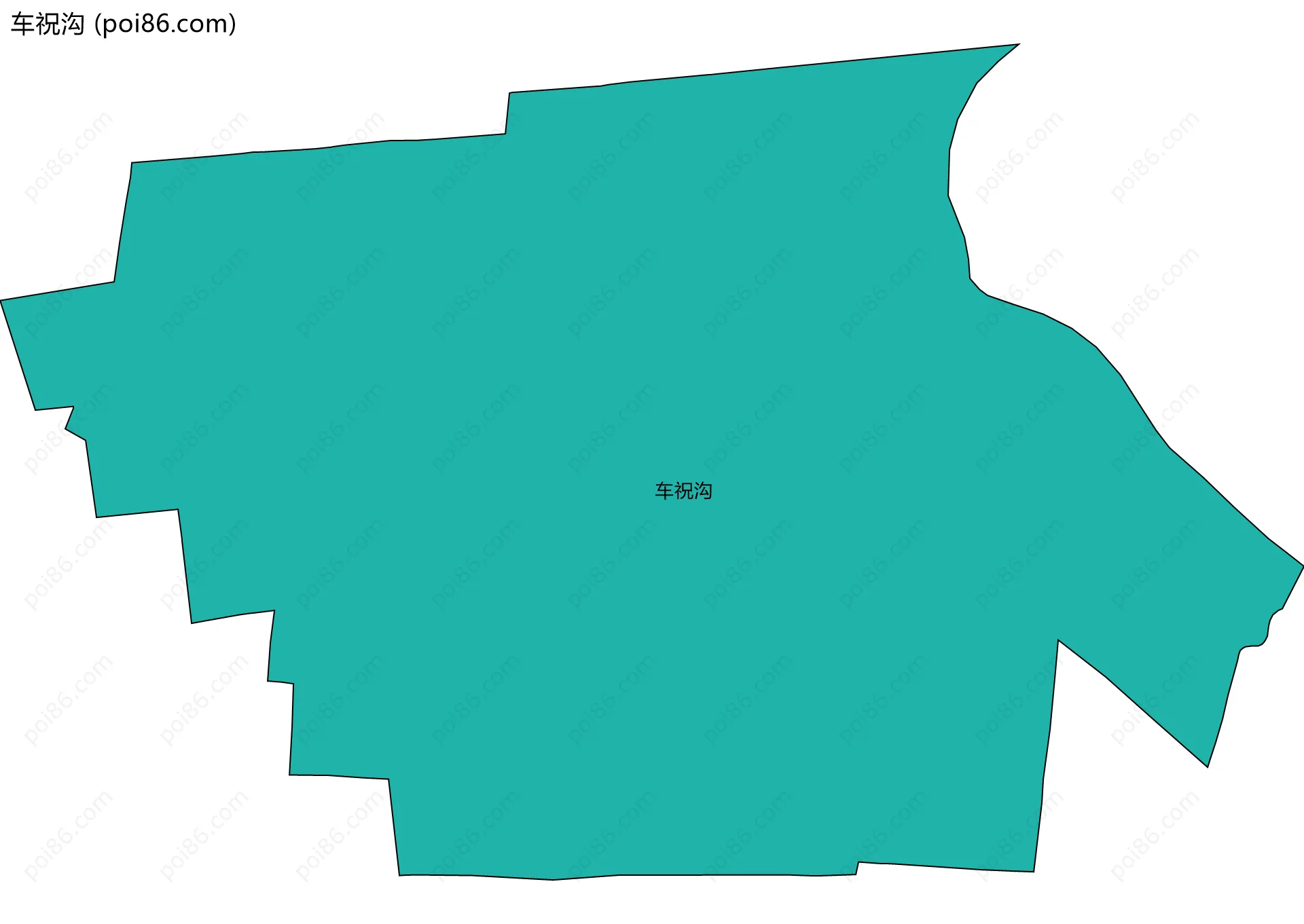 车祝沟边界地图