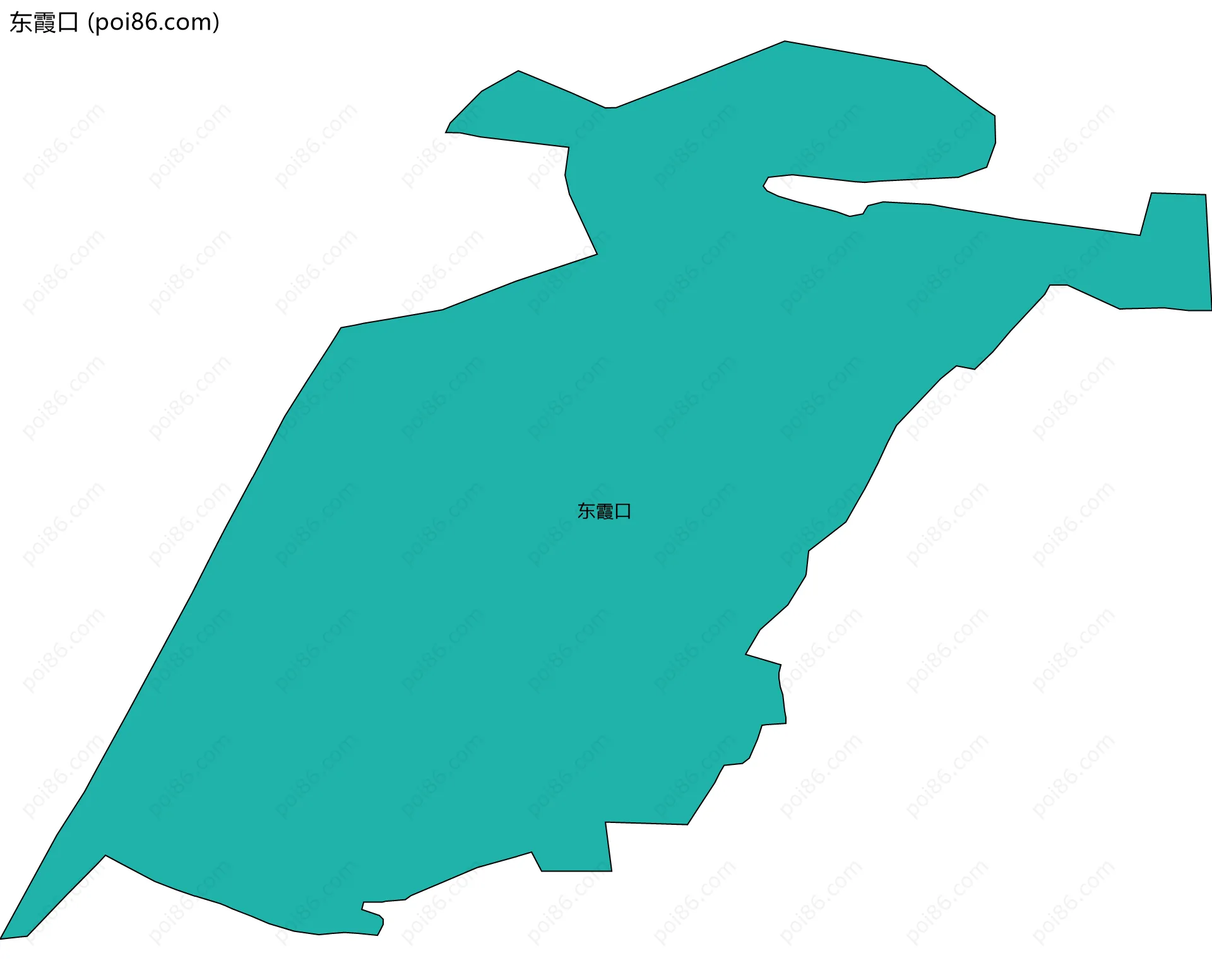 东霞口边界地图