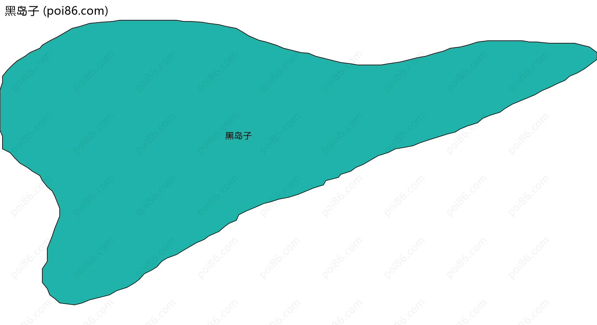 黑岛子边界地图
