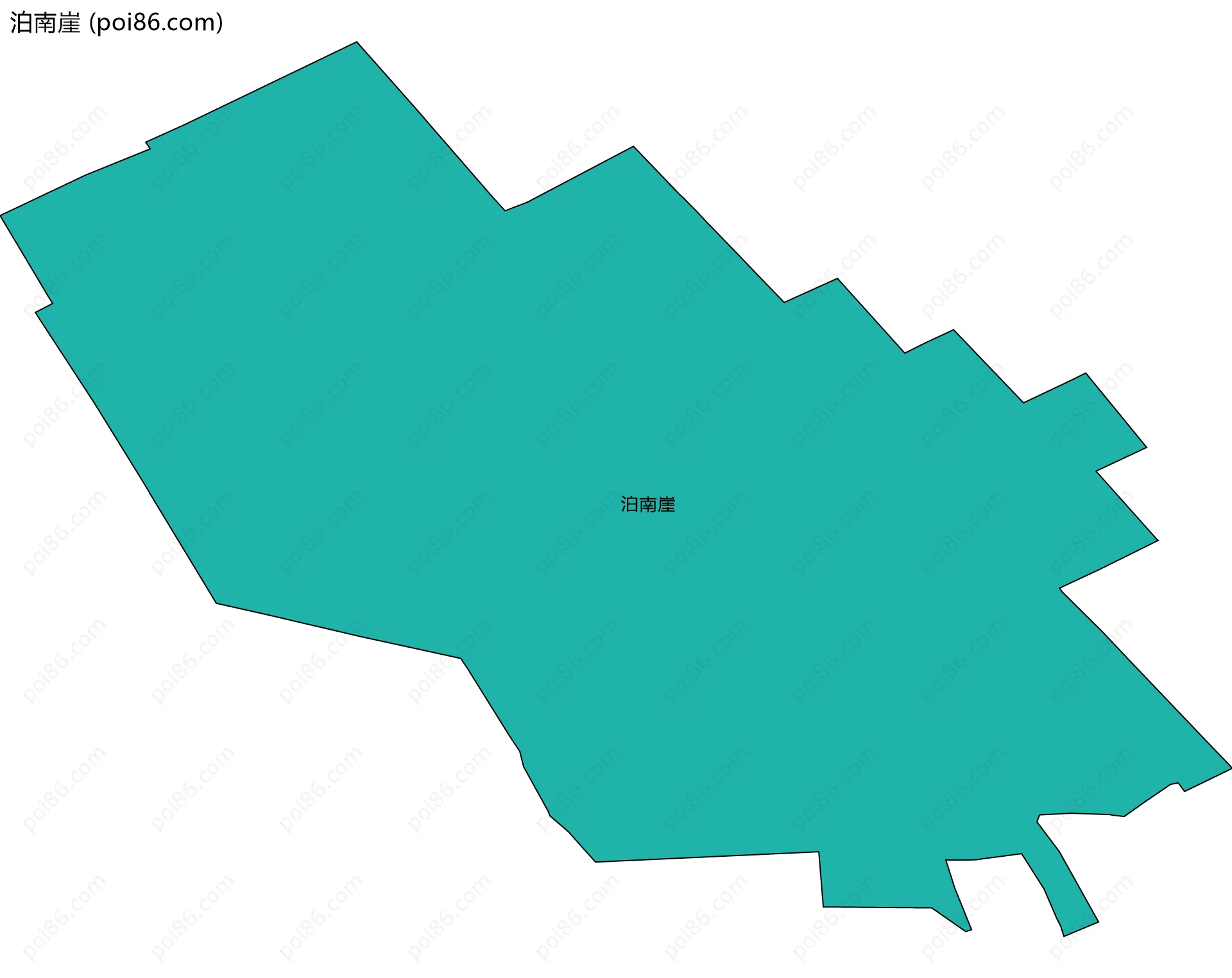泊南崖边界地图