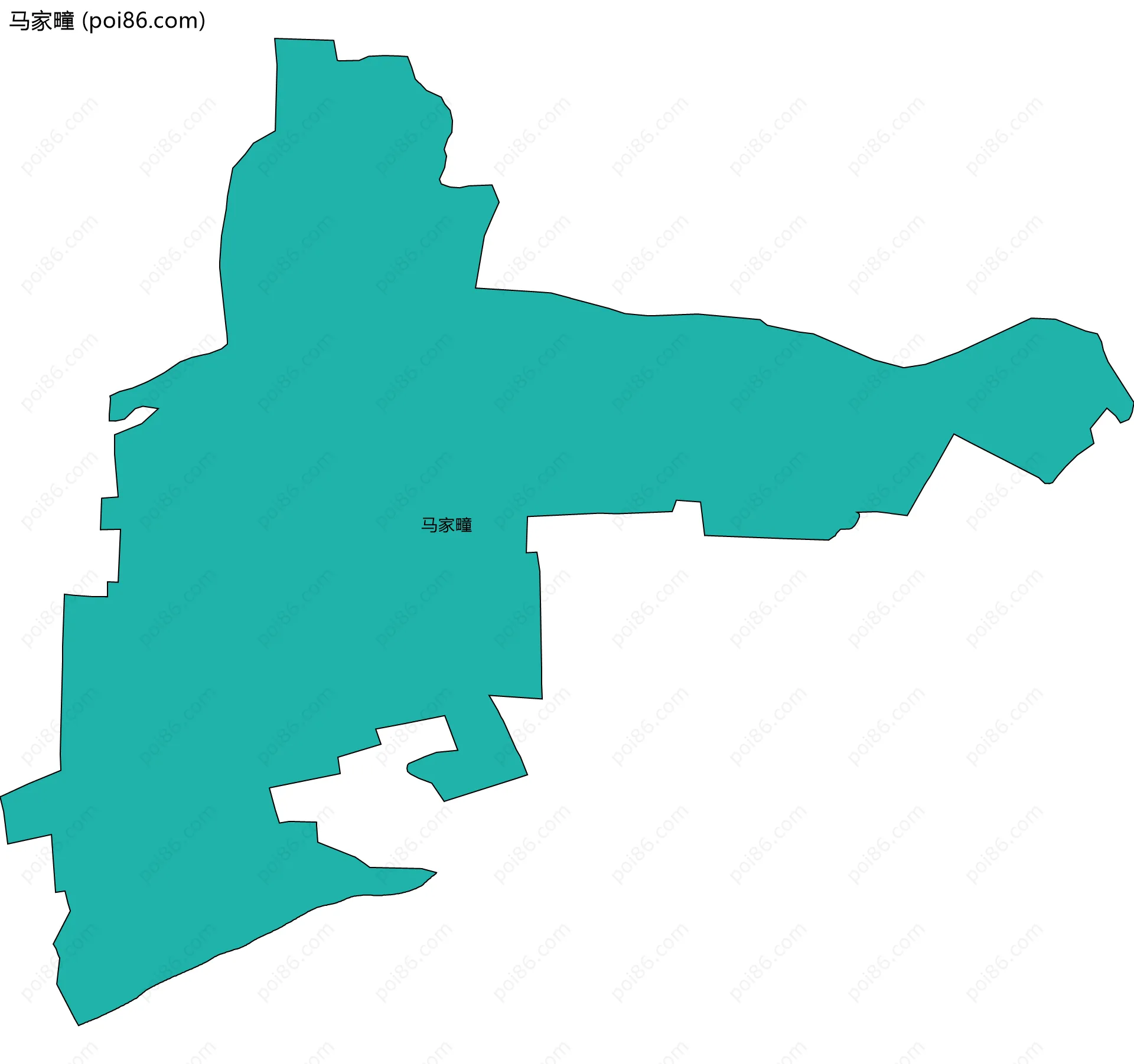 马家疃边界地图