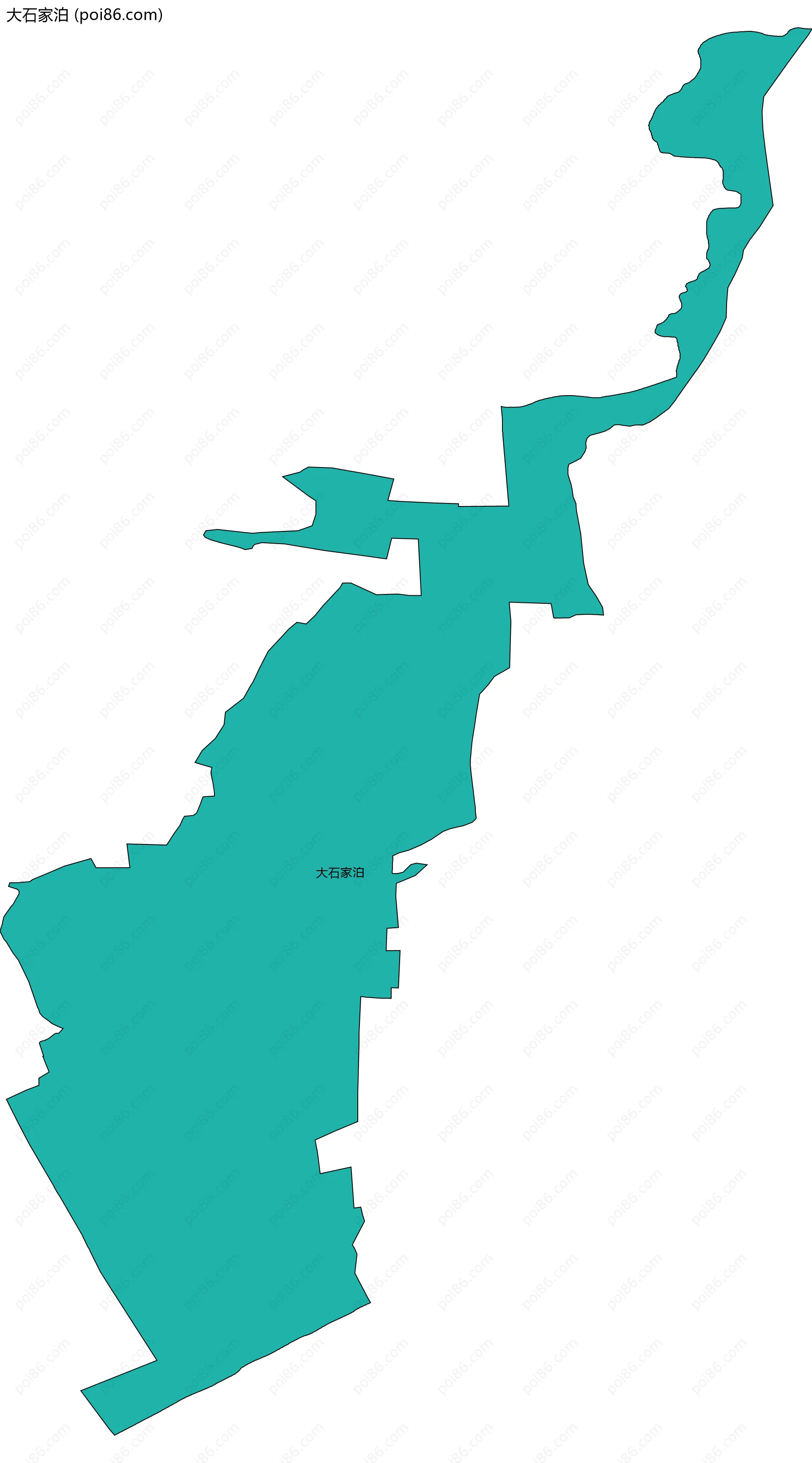 大石家泊边界地图