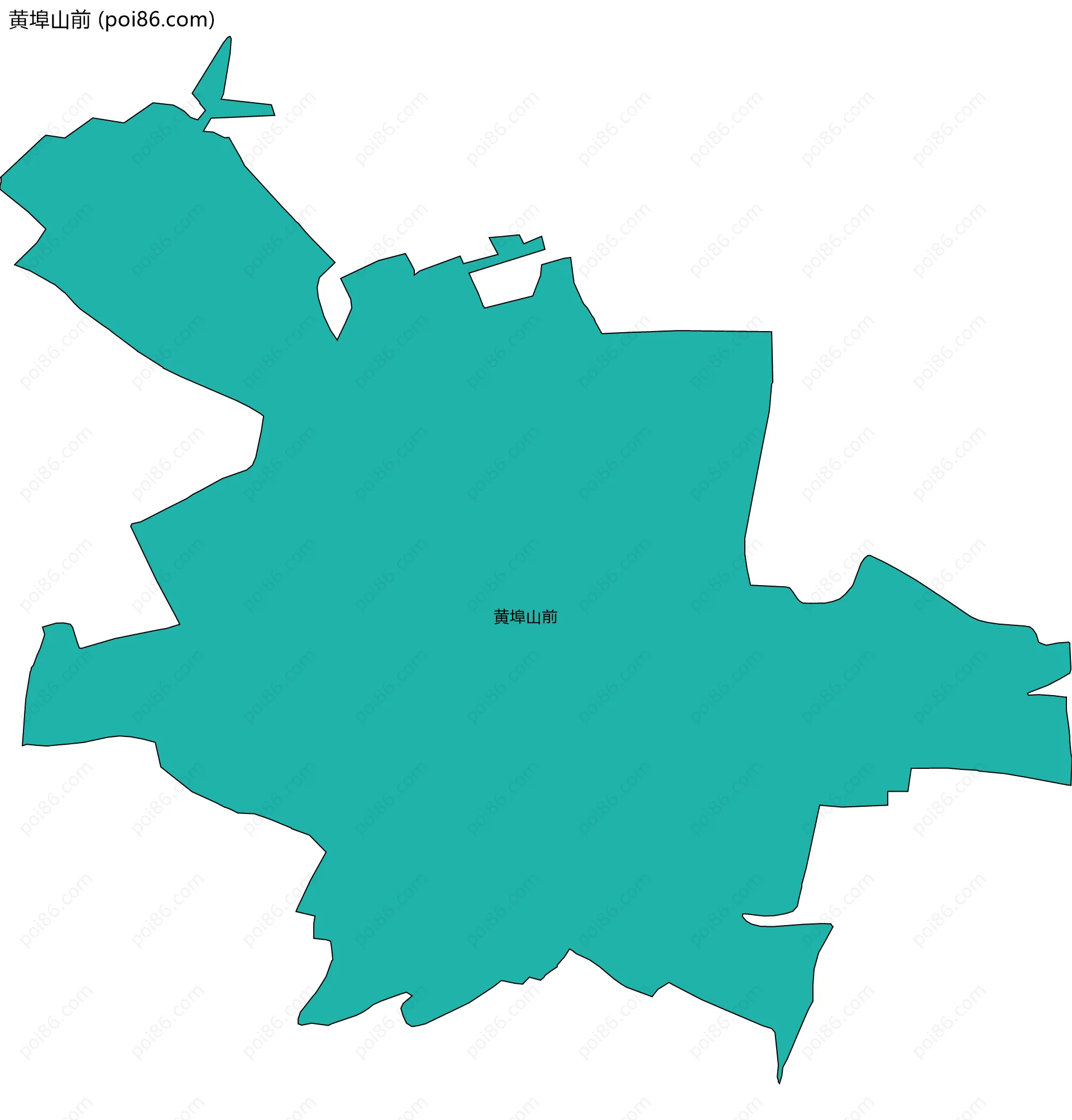 黄埠山前边界地图