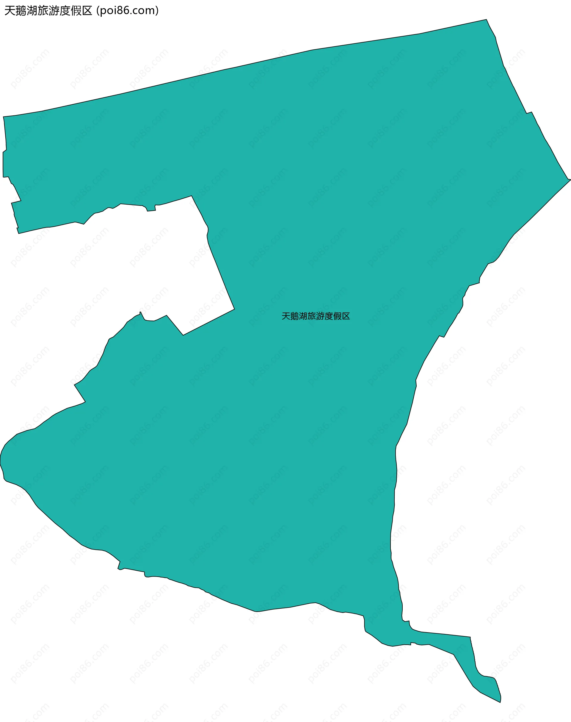 天鹅湖旅游度假区边界地图