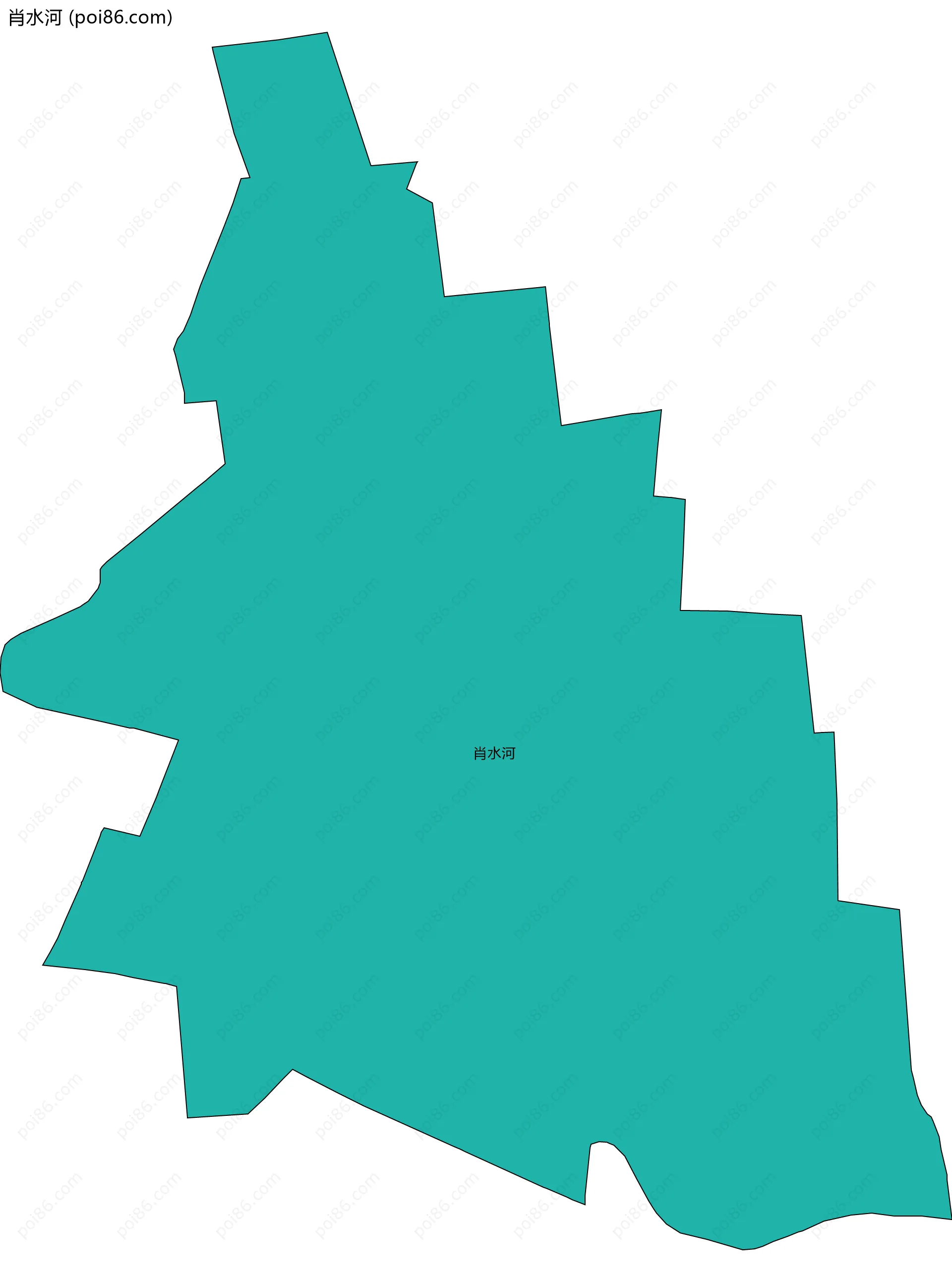 肖水河边界地图