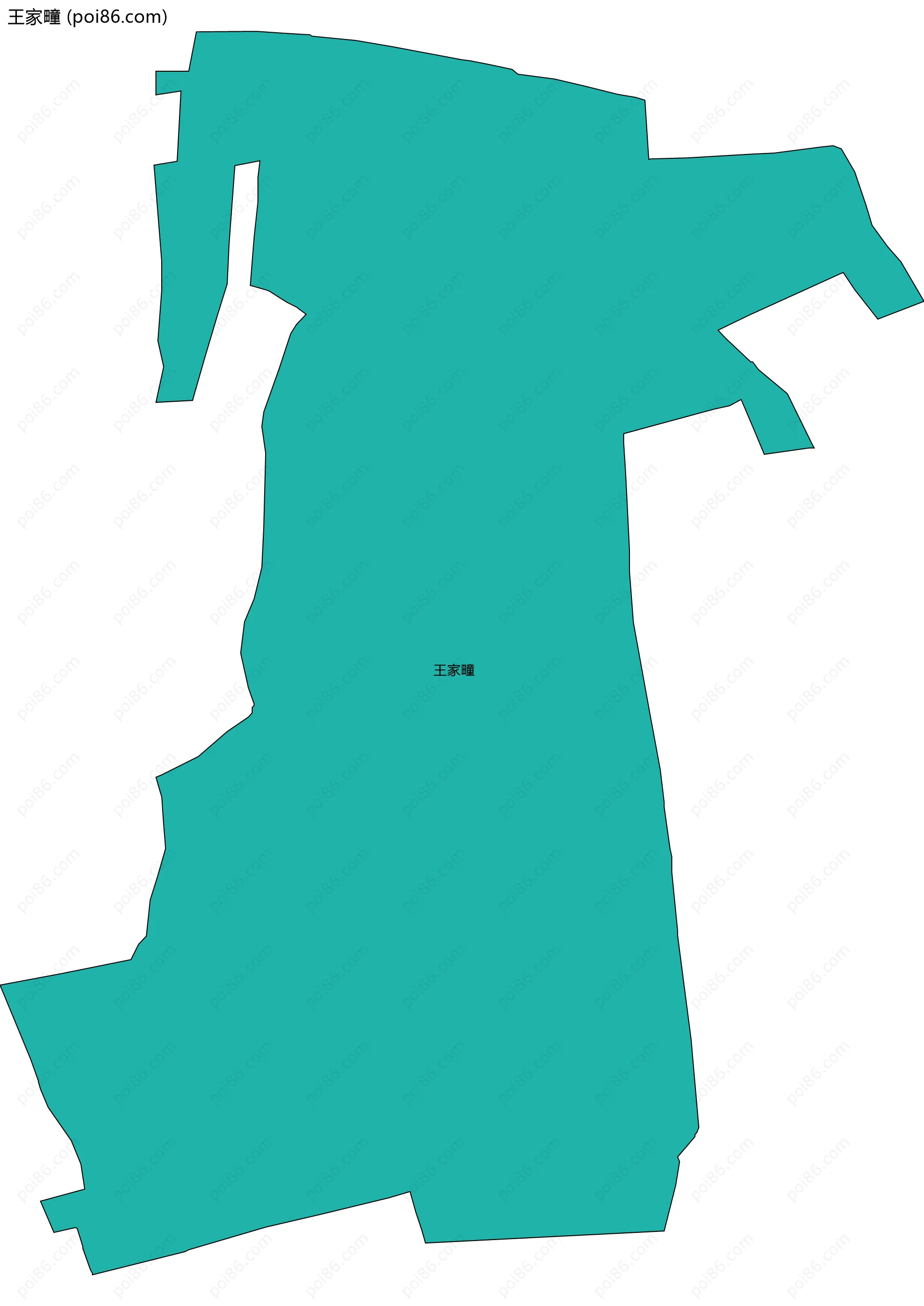 王家疃边界地图