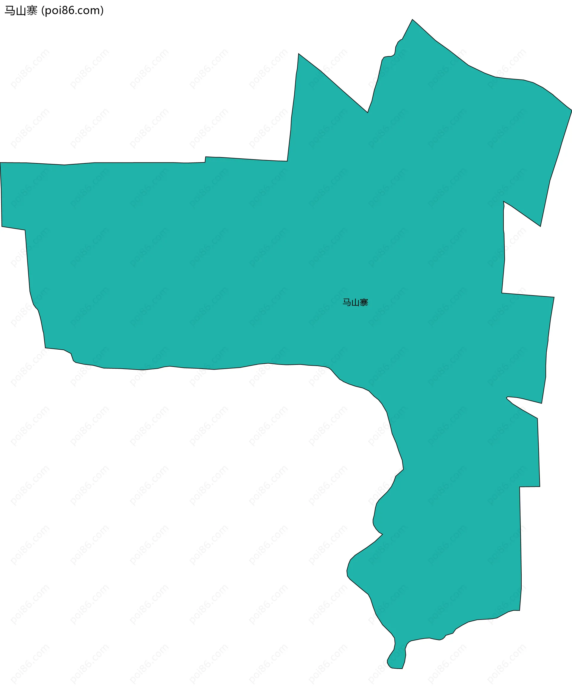 马山寨边界地图