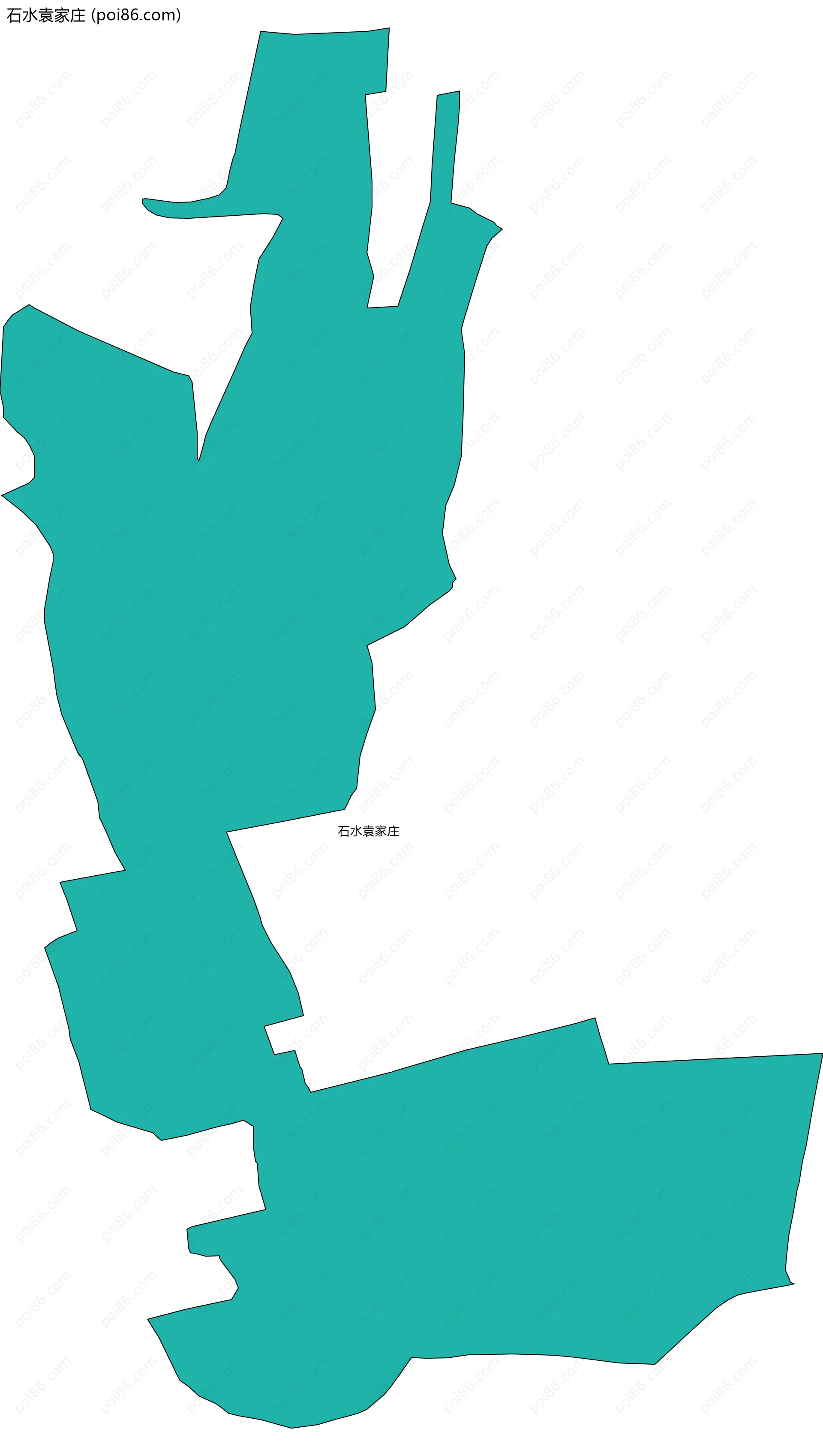 石水袁家庄边界地图