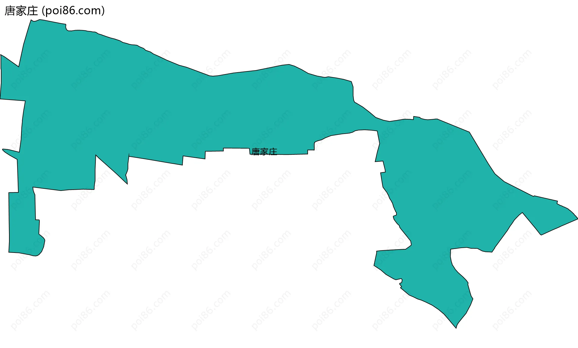 唐家庄边界地图