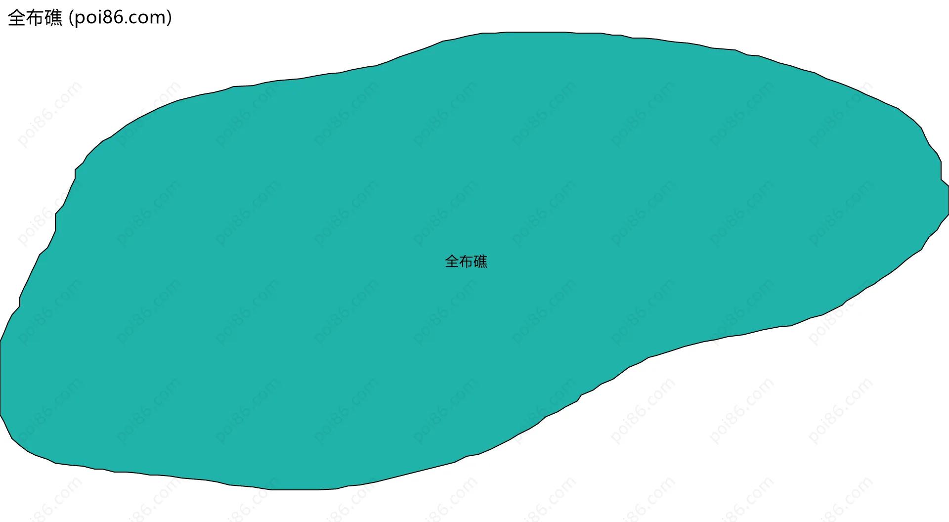 全布礁边界地图