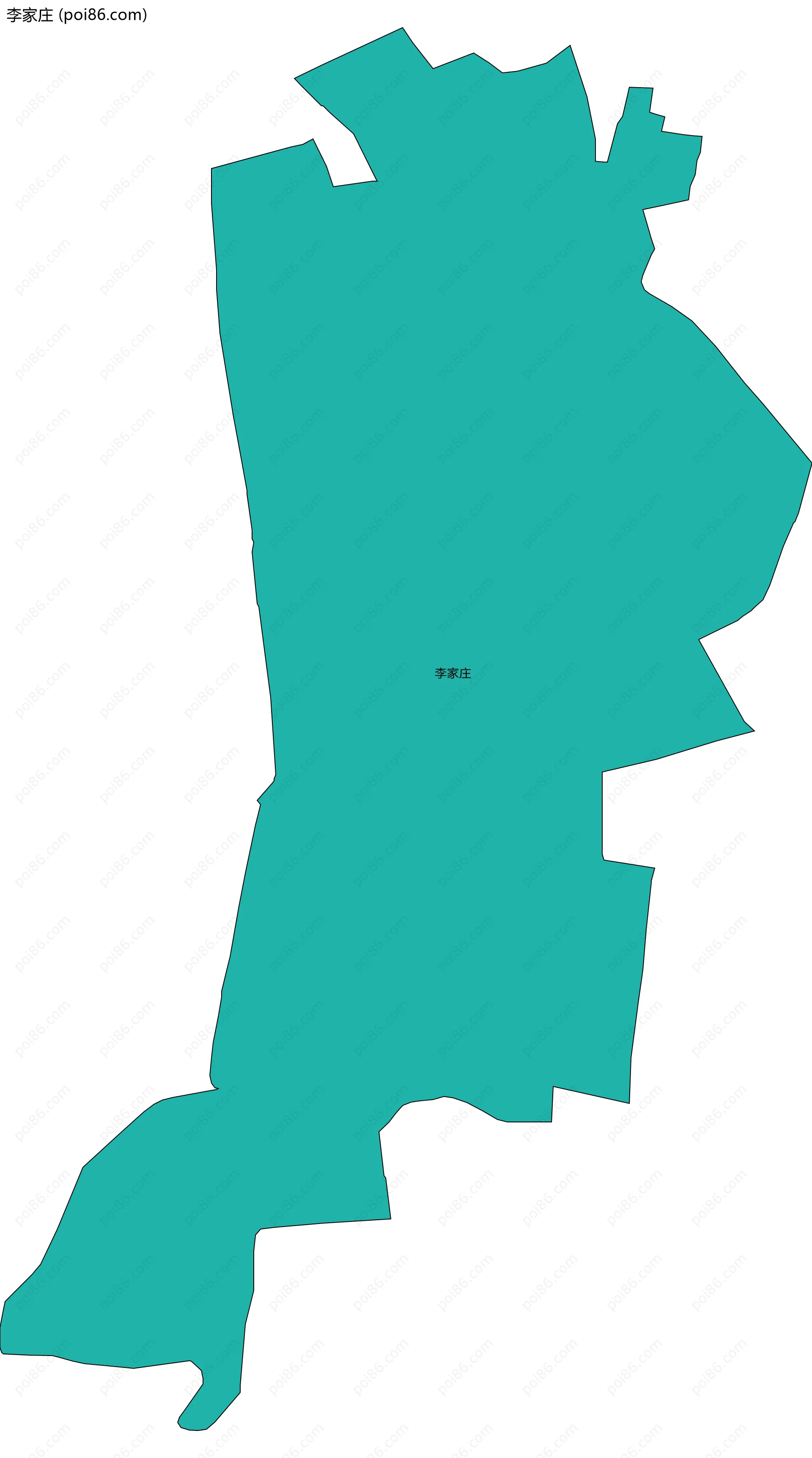 李家庄边界地图