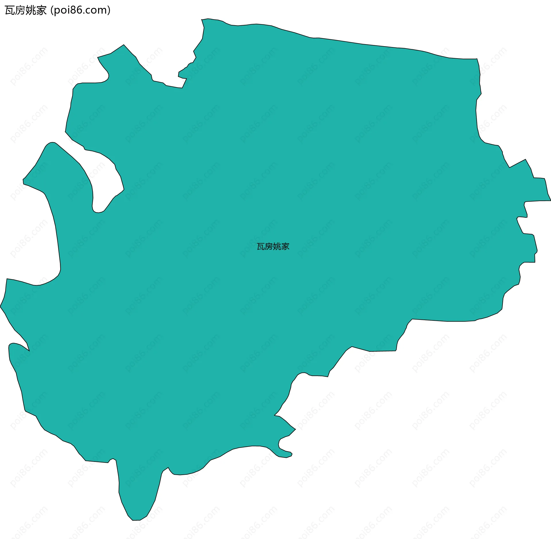 瓦房姚家边界地图