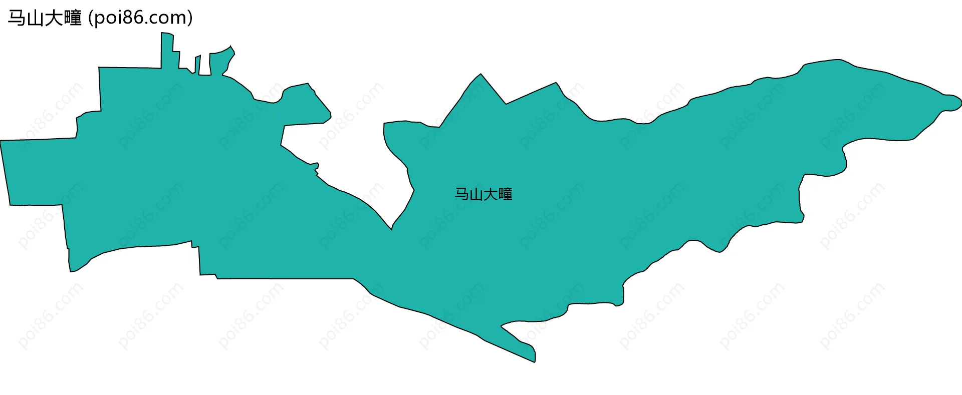 马山大疃边界地图