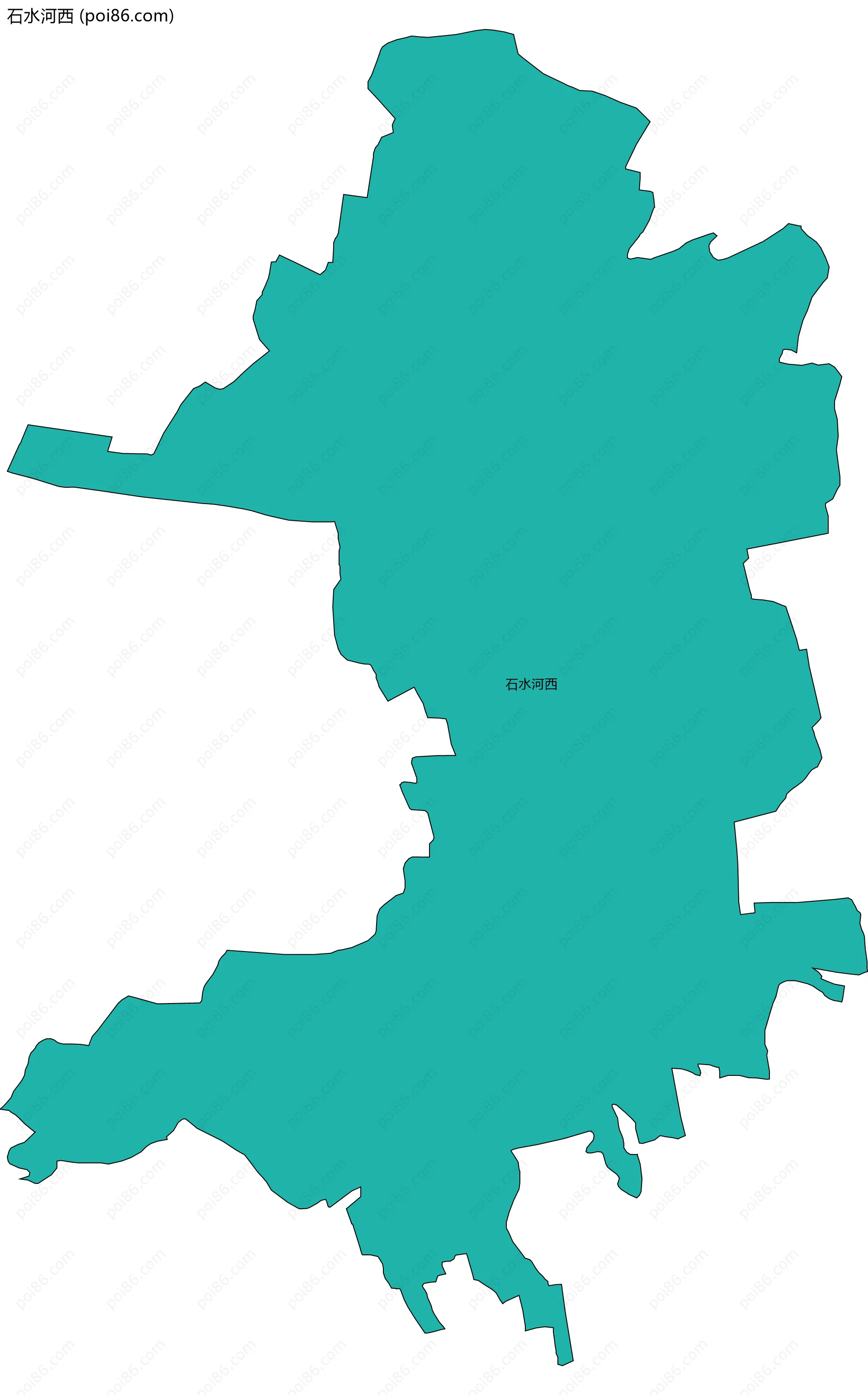 石水河西边界地图