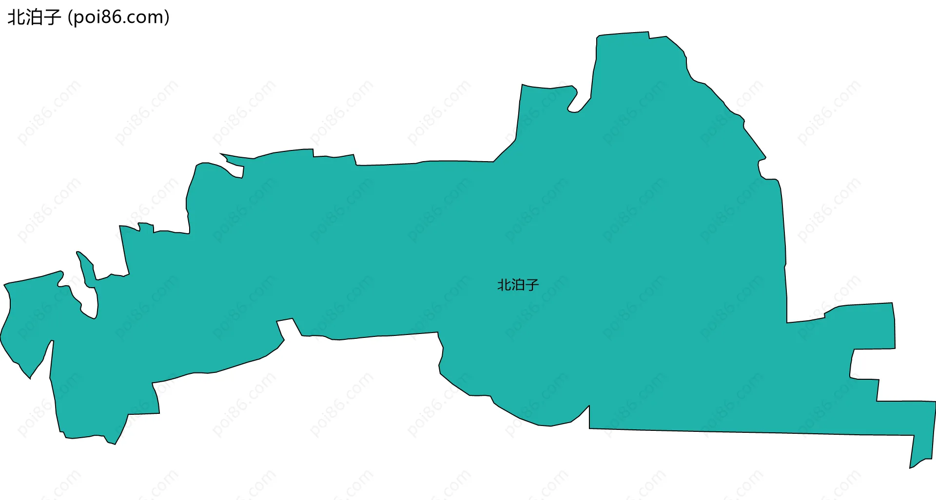 北泊子边界地图