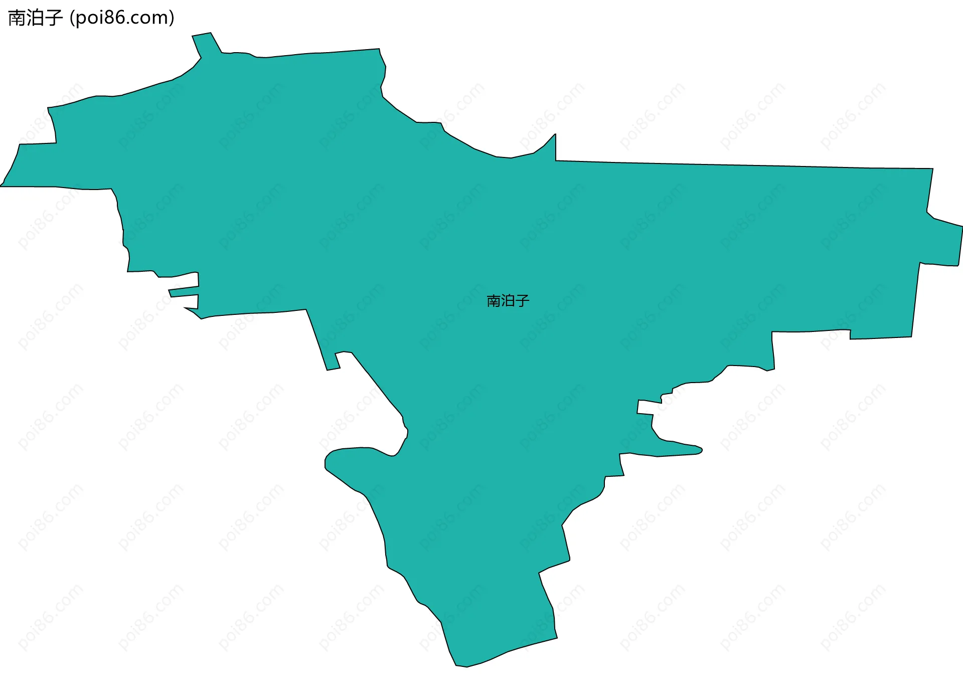 南泊子边界地图