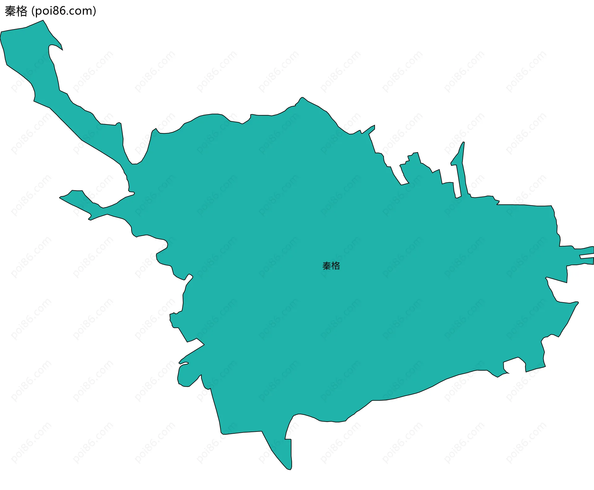 秦格边界地图