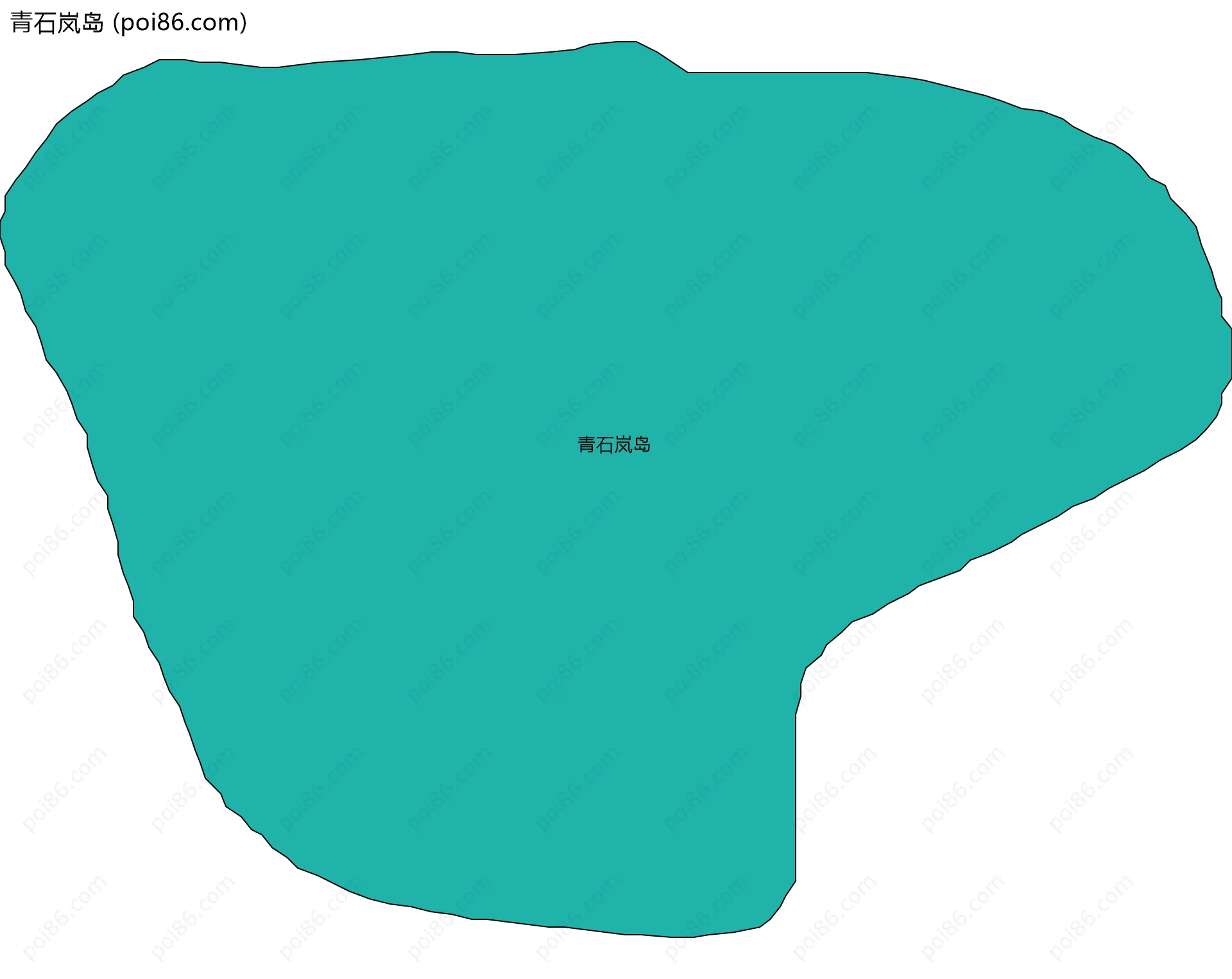青石岚岛边界地图
