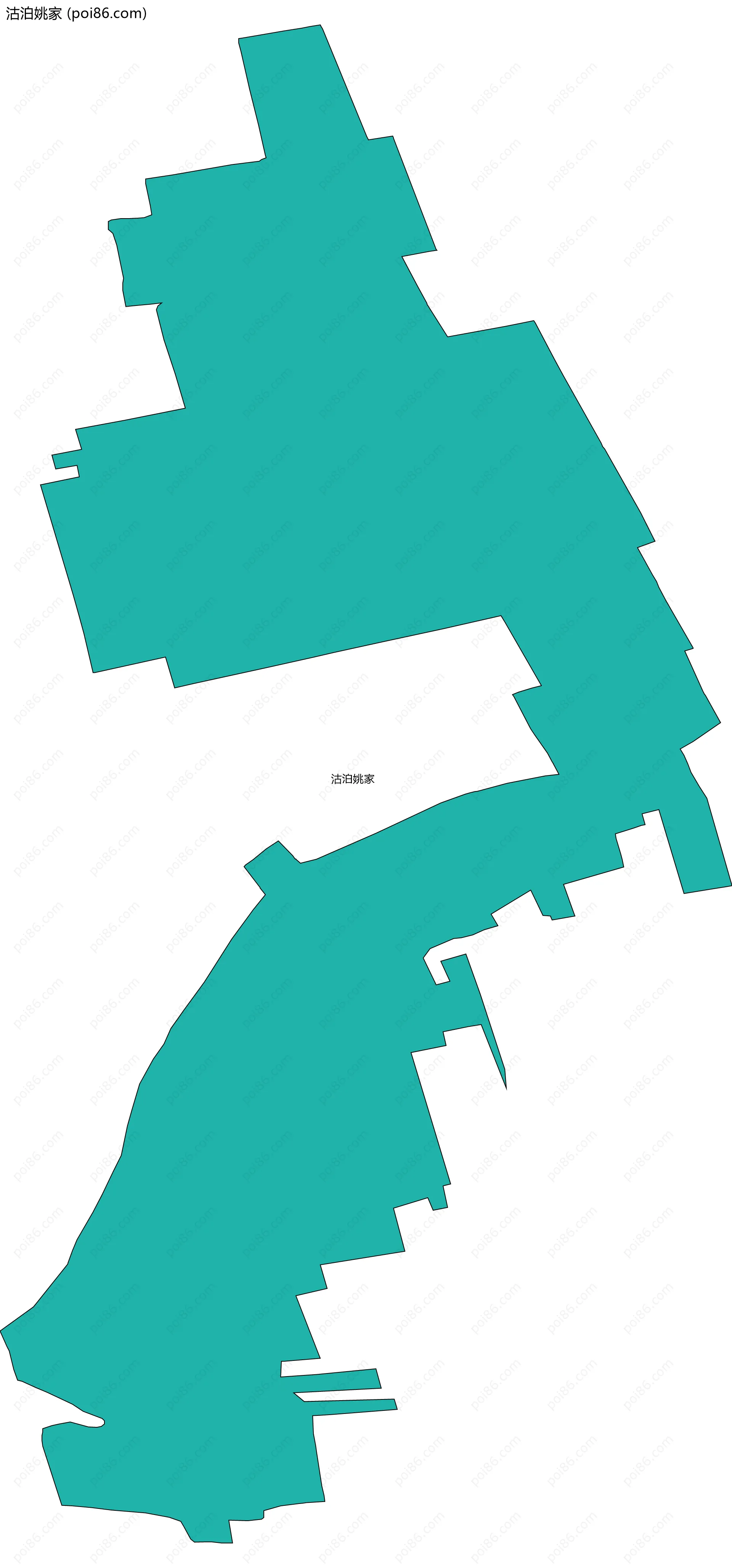 沽泊姚家边界地图