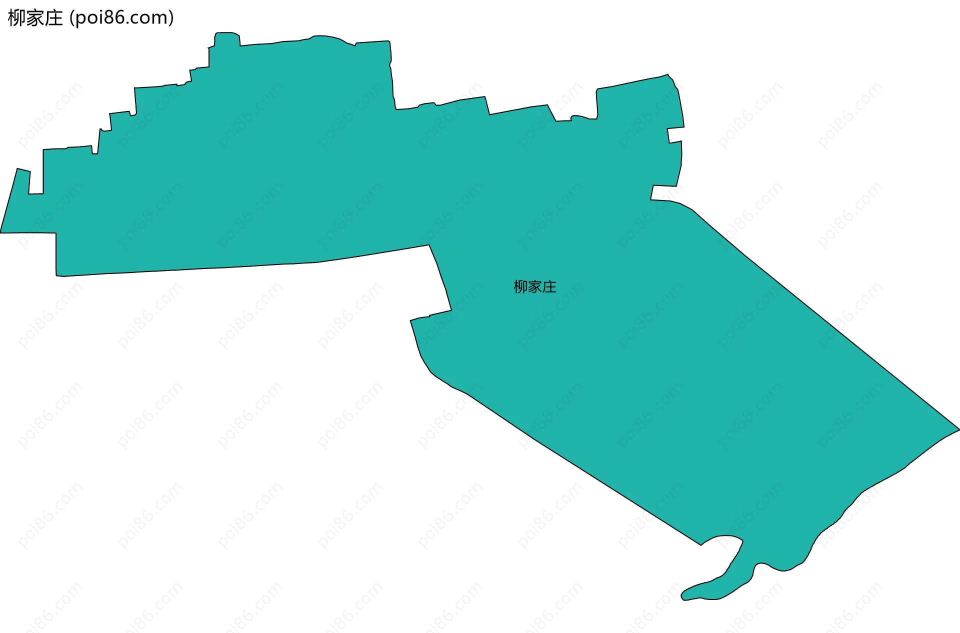 柳家庄边界地图