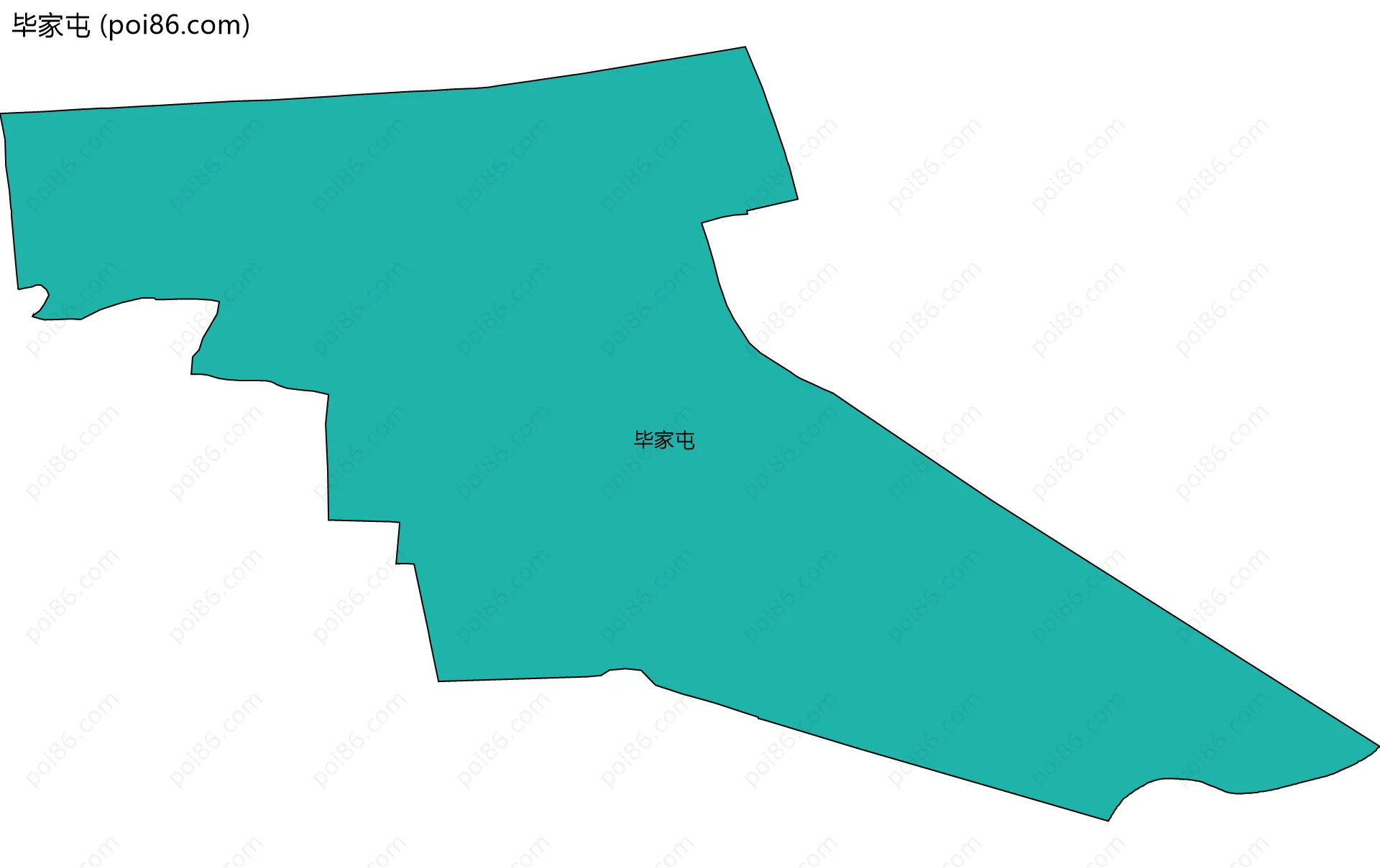 毕家屯边界地图