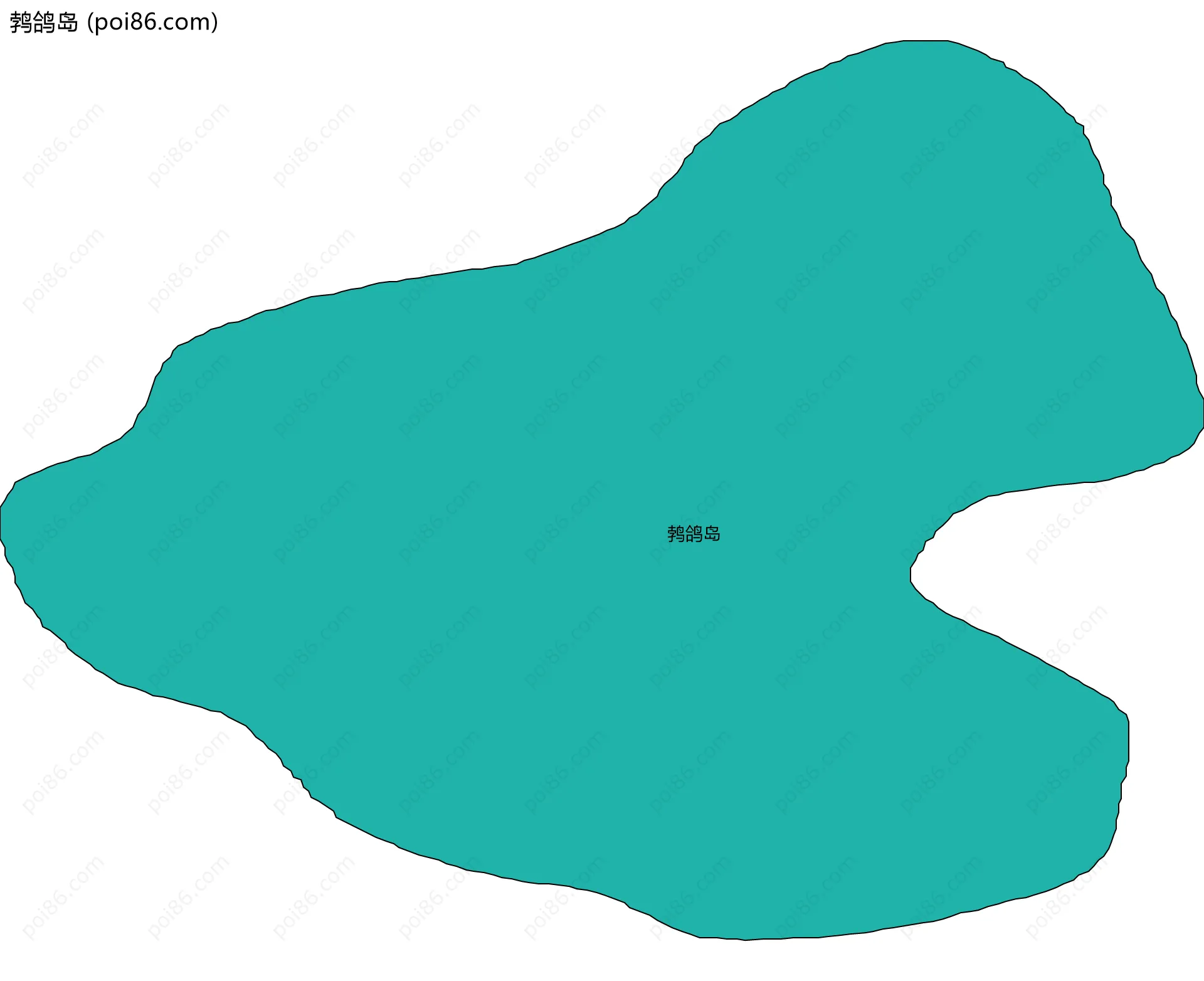 鹁鸽岛边界地图