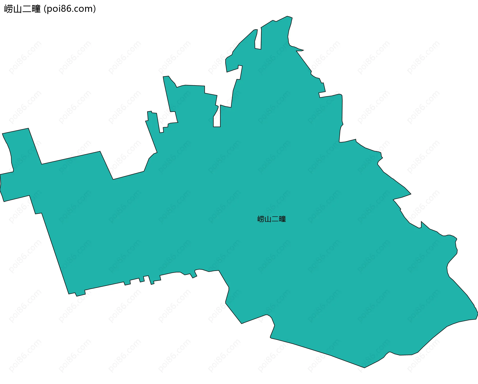 崂山二疃边界地图