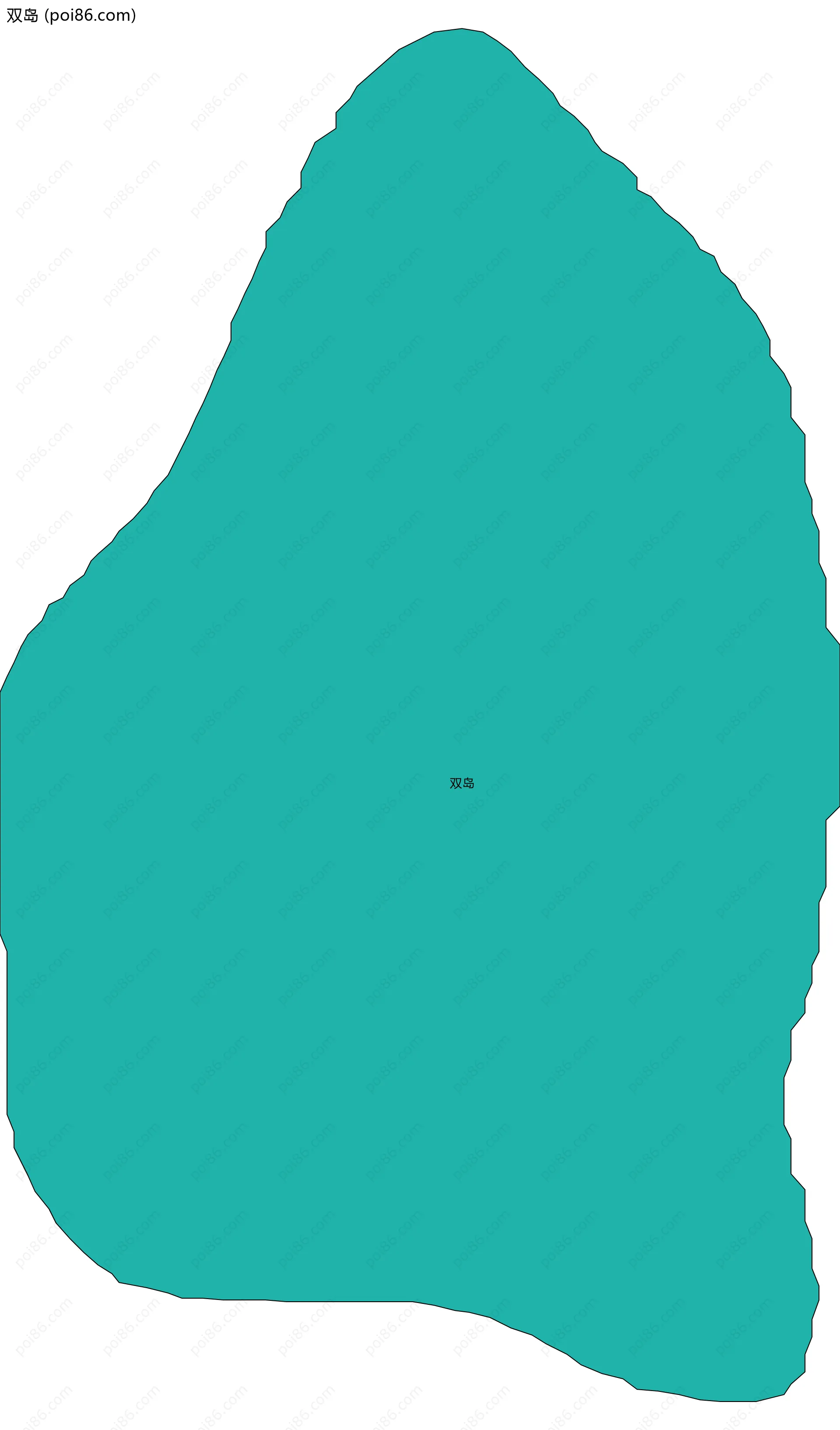 双岛边界地图