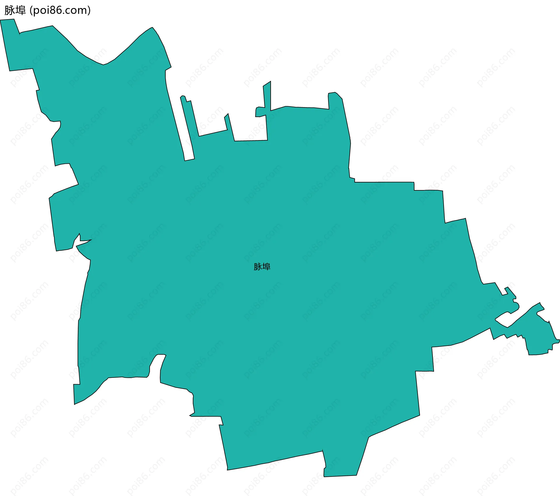 脉埠边界地图