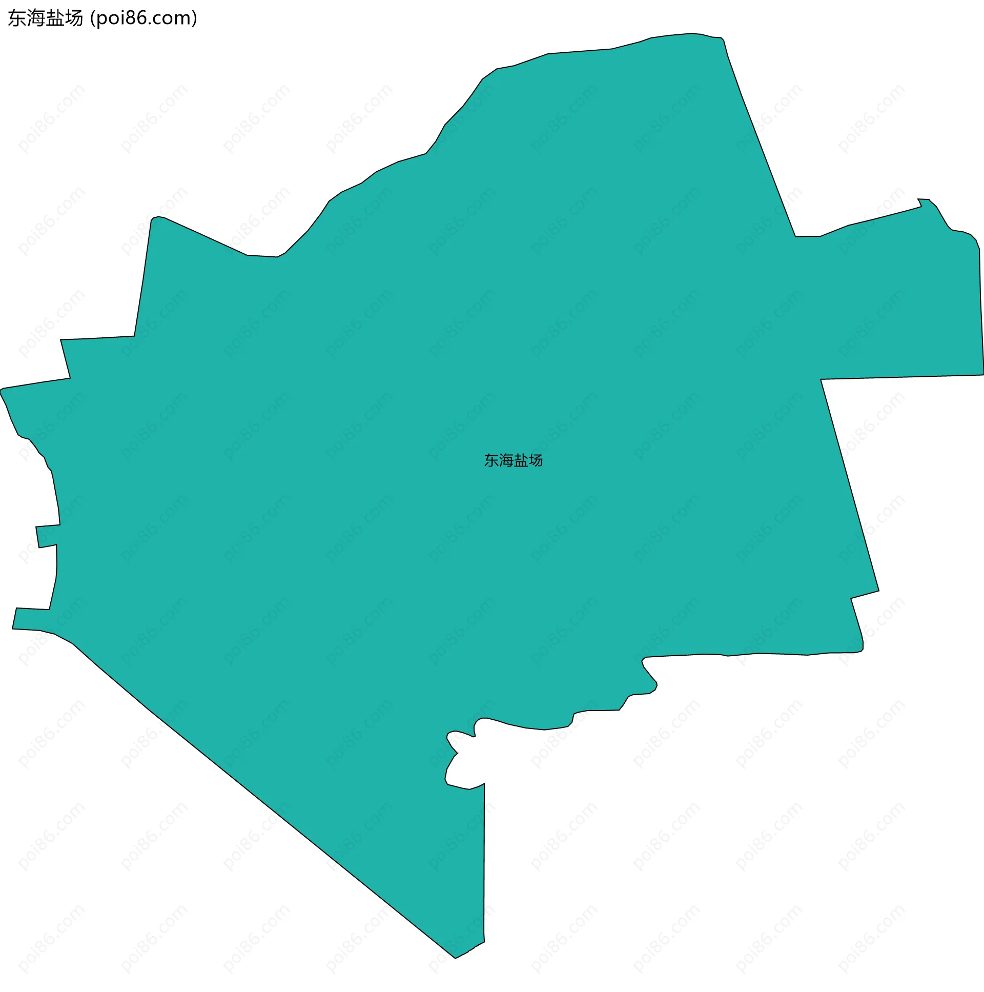 东海盐场边界地图