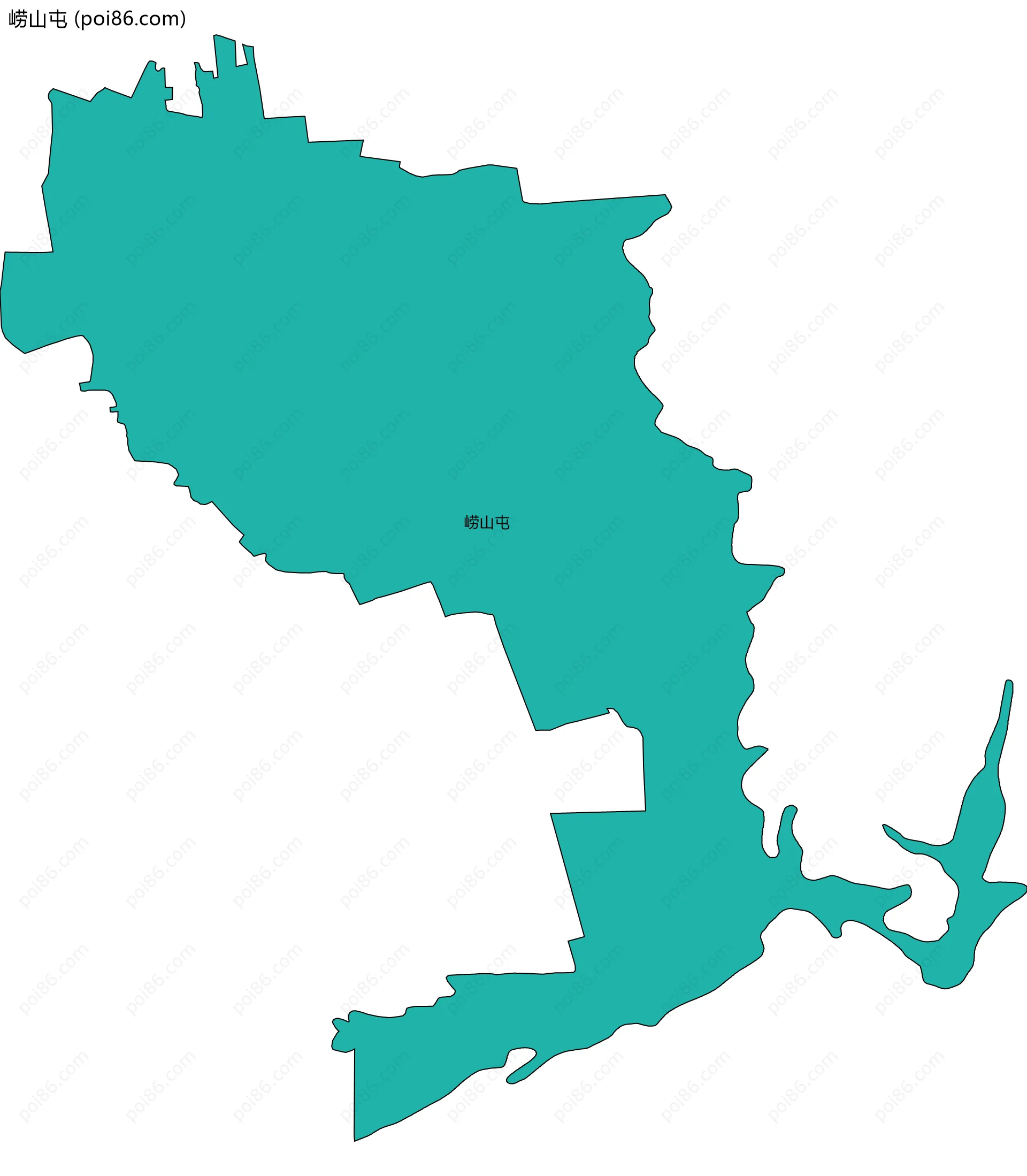 崂山屯边界地图