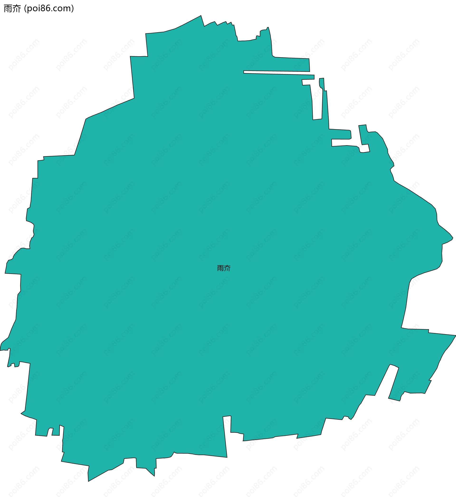 雨夼边界地图