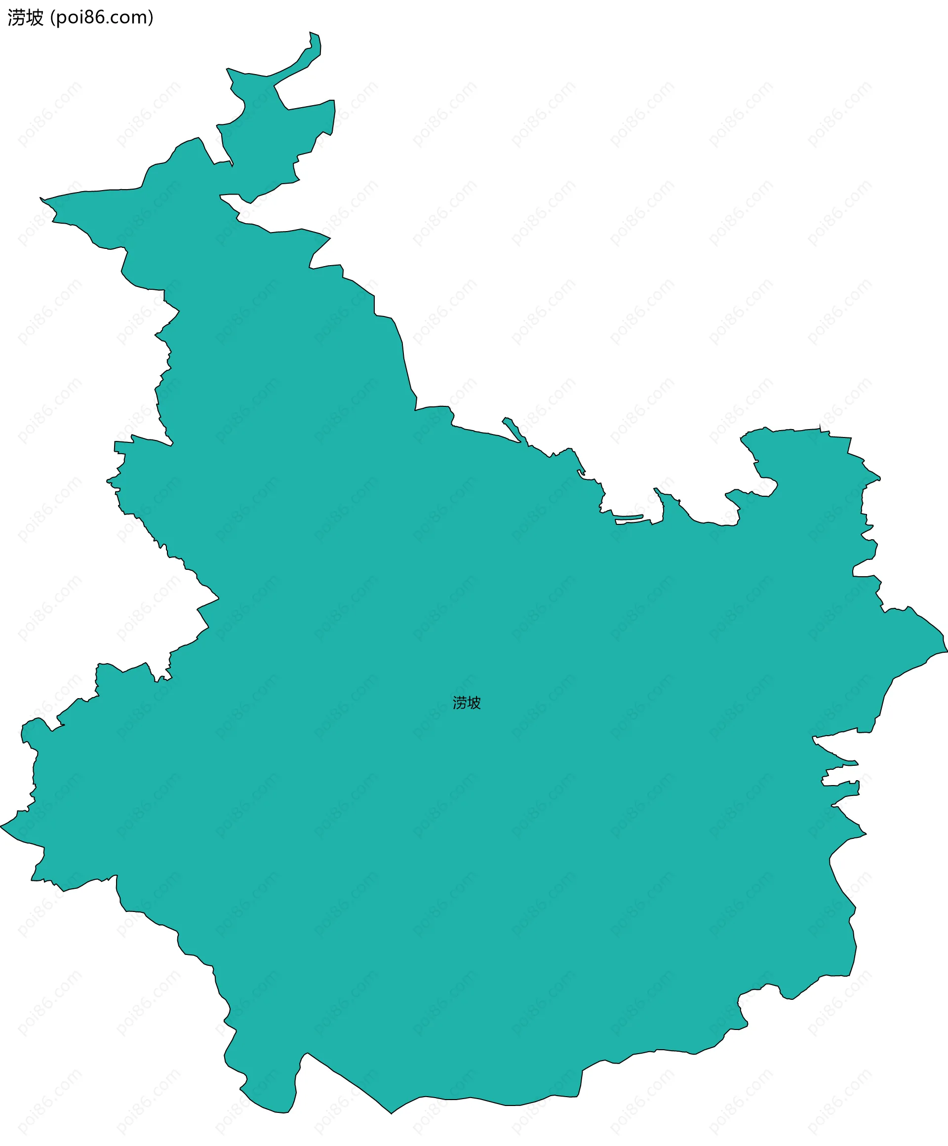 涝坡边界地图