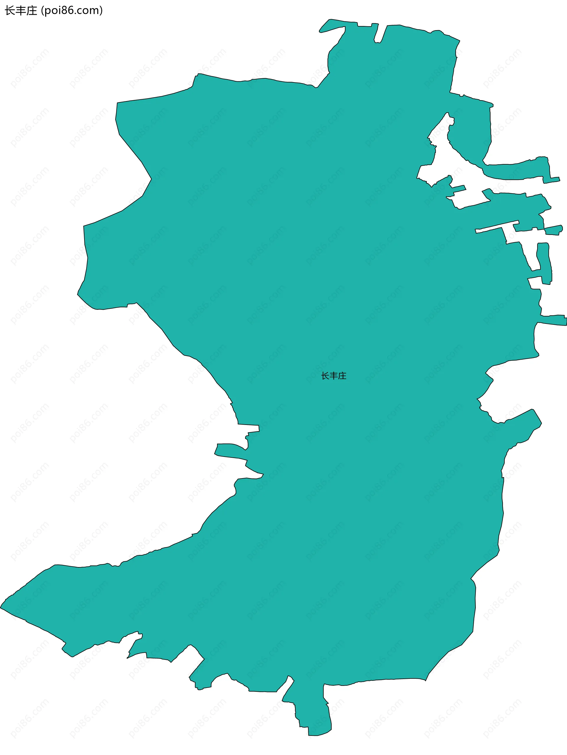 长丰庄边界地图