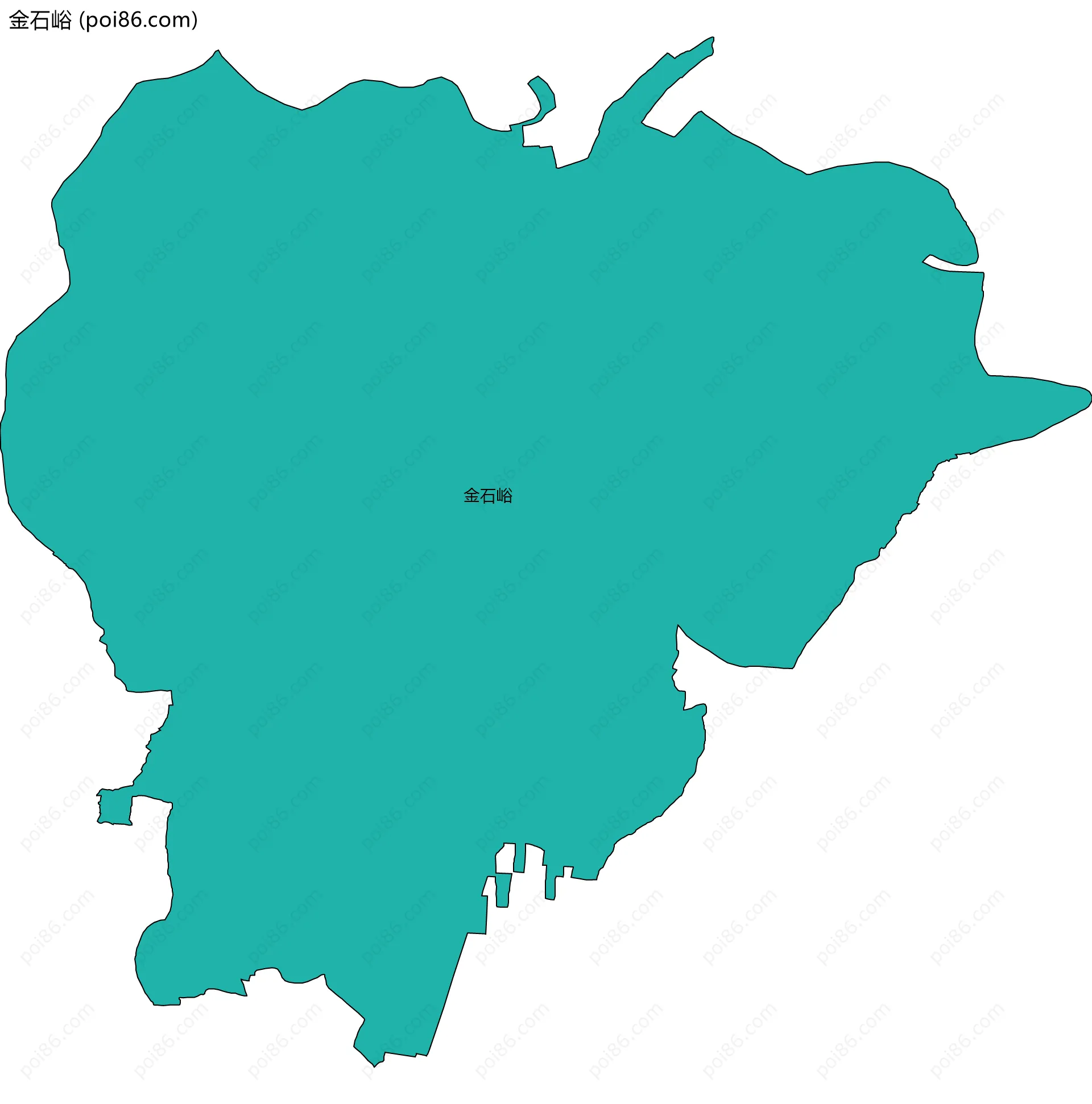 金石峪边界地图