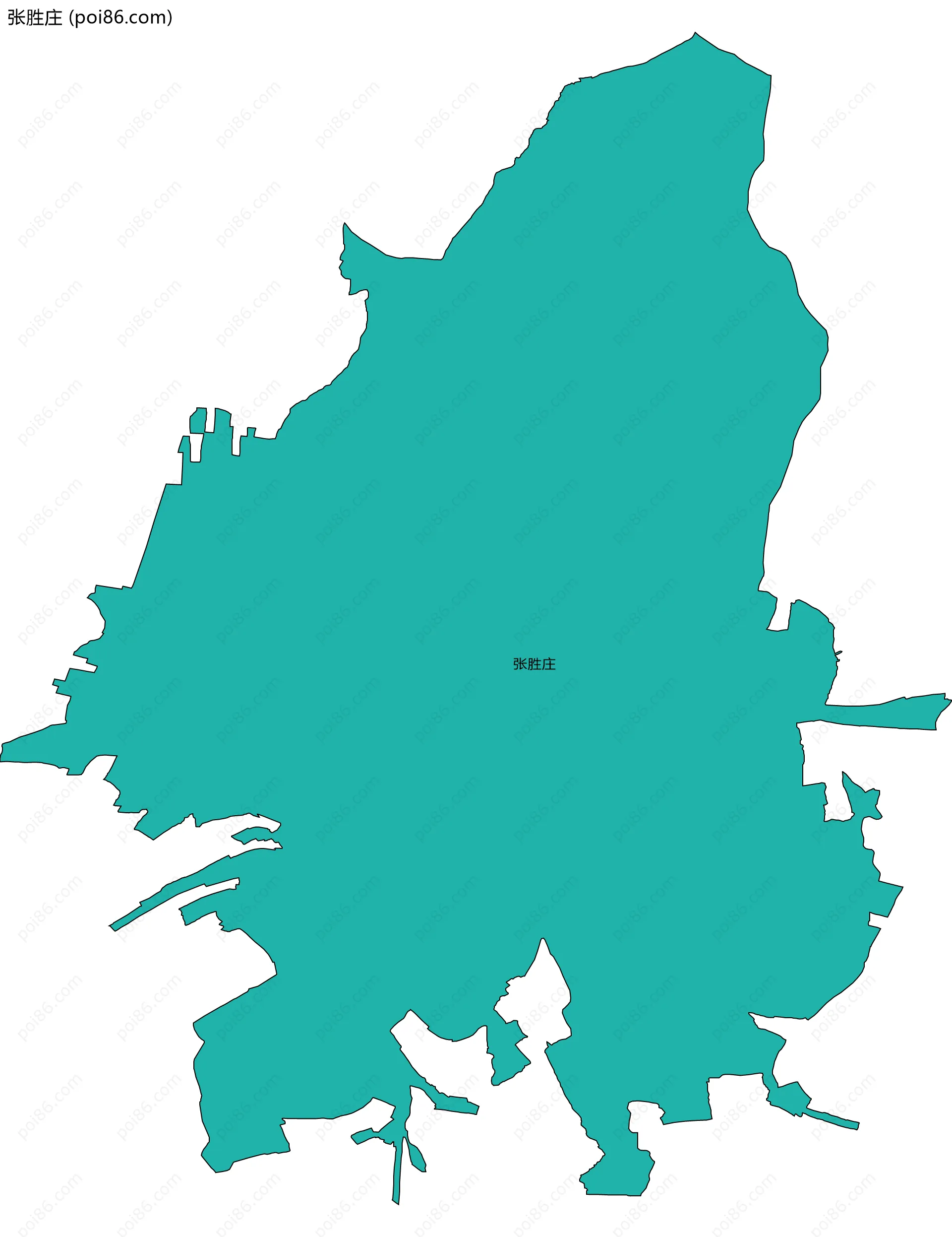 张胜庄边界地图