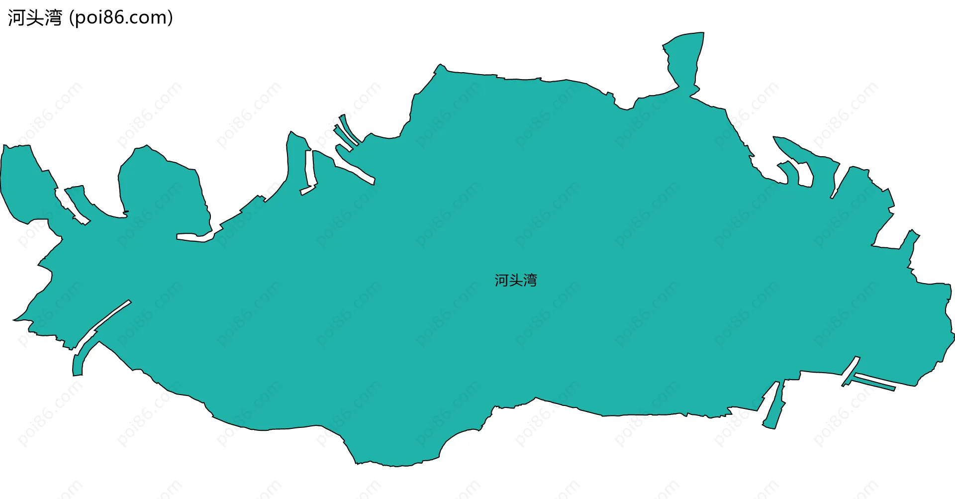 河头湾边界地图