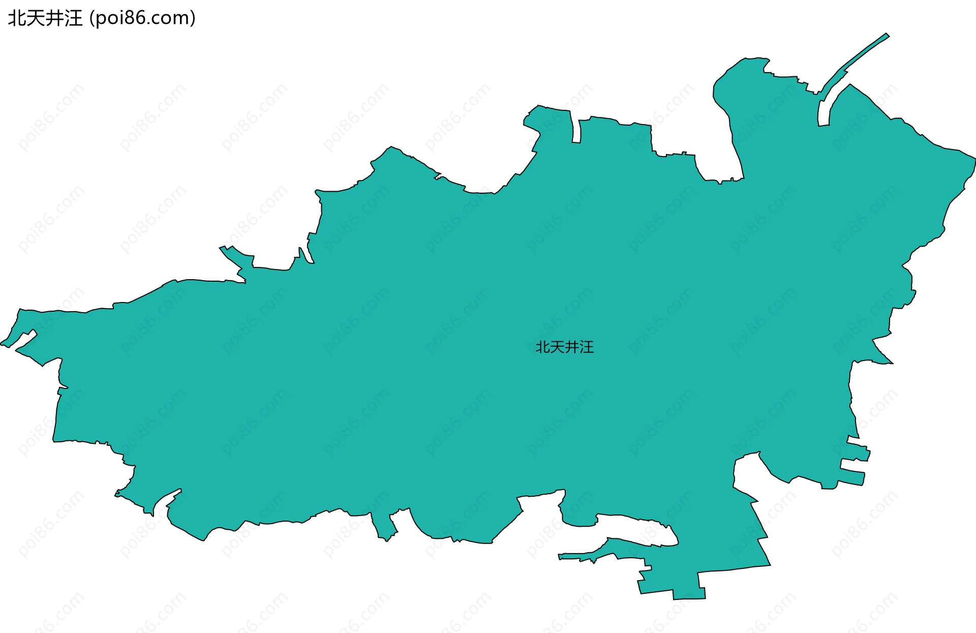 北天井汪边界地图