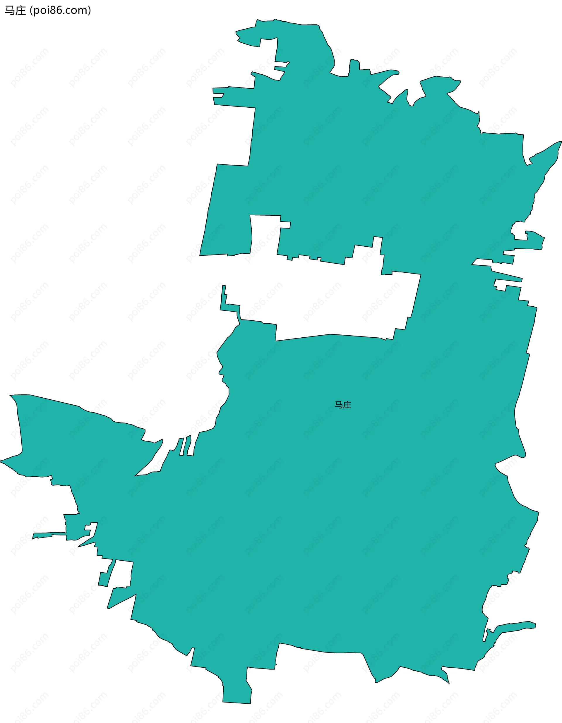 马庄边界地图