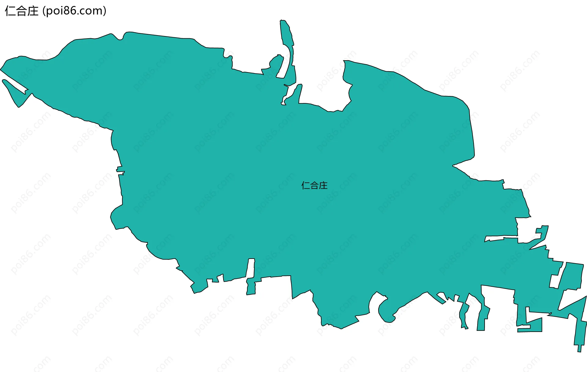 仁合庄边界地图