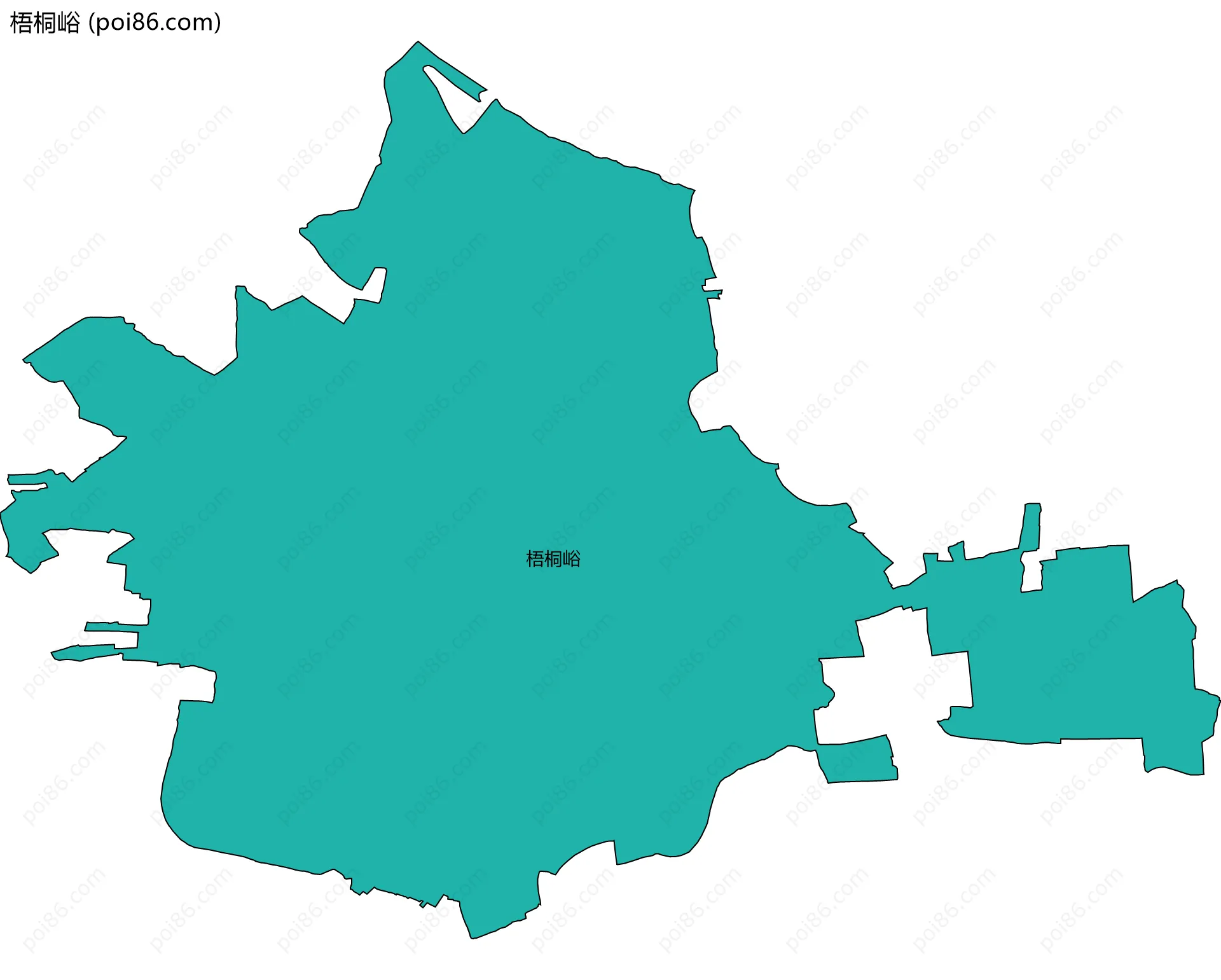 梧桐峪边界地图