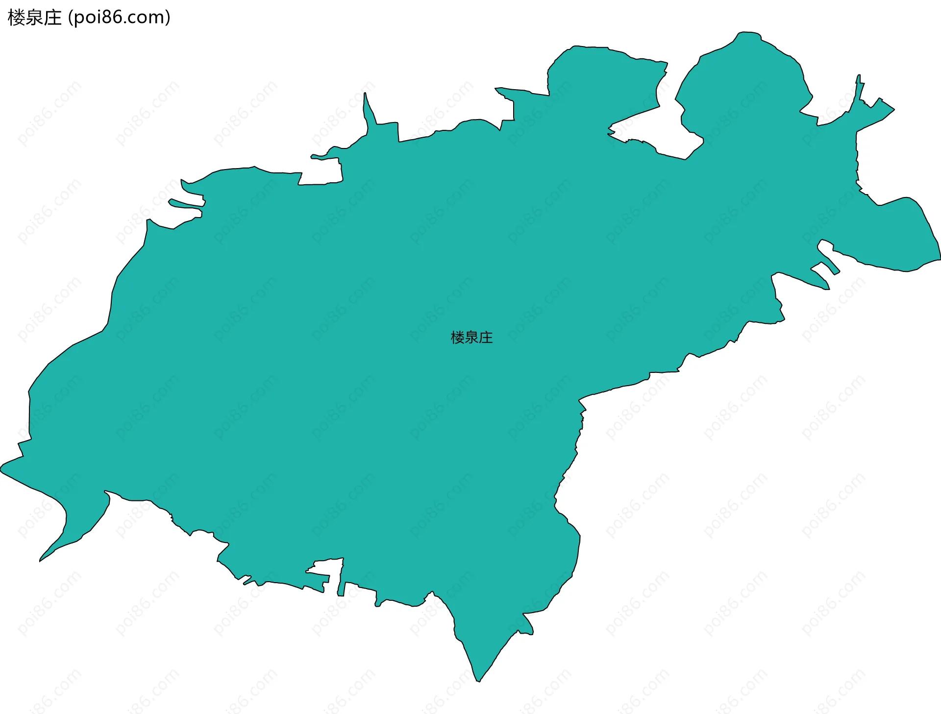 楼泉庄边界地图