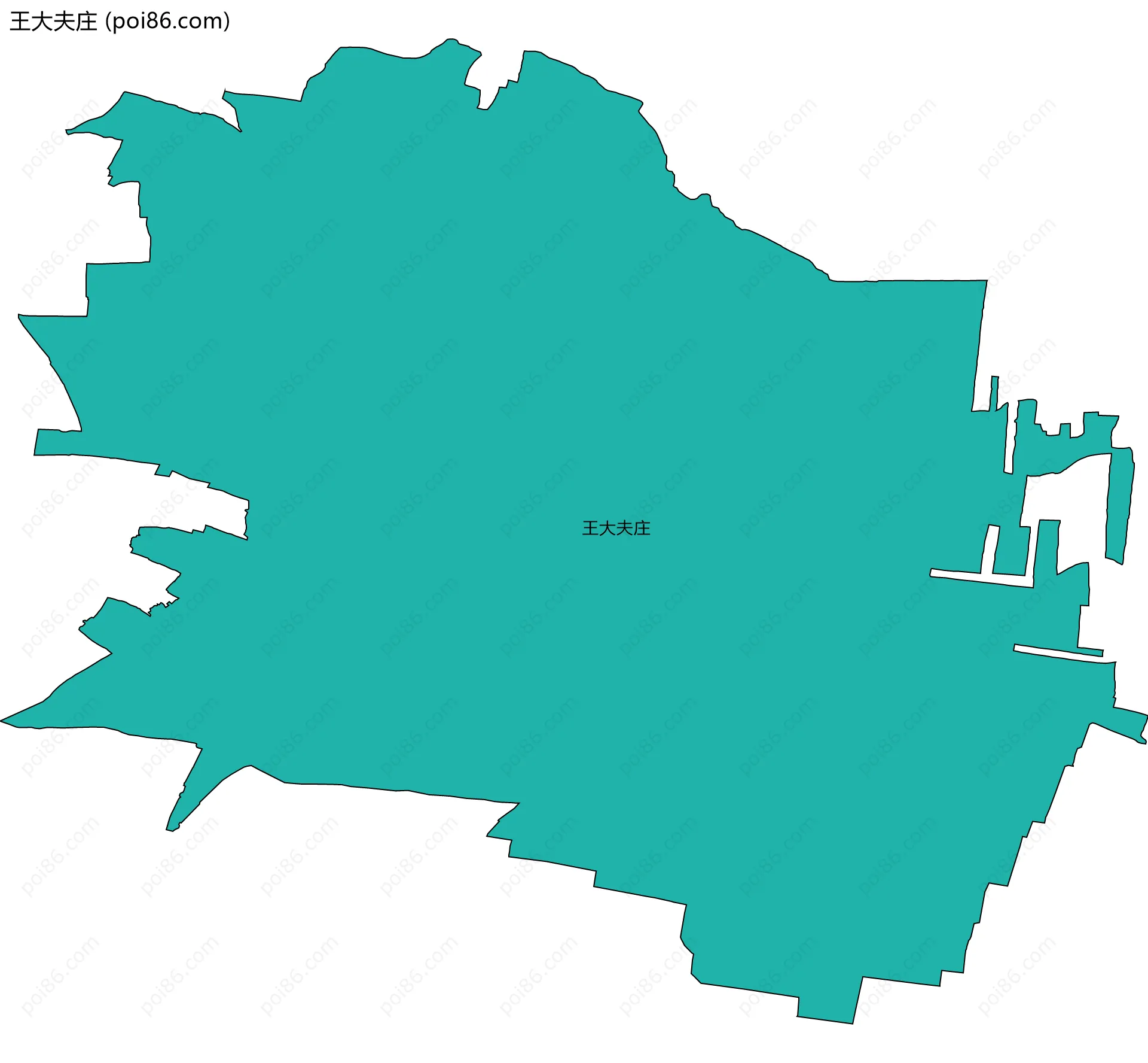 王大夫庄边界地图