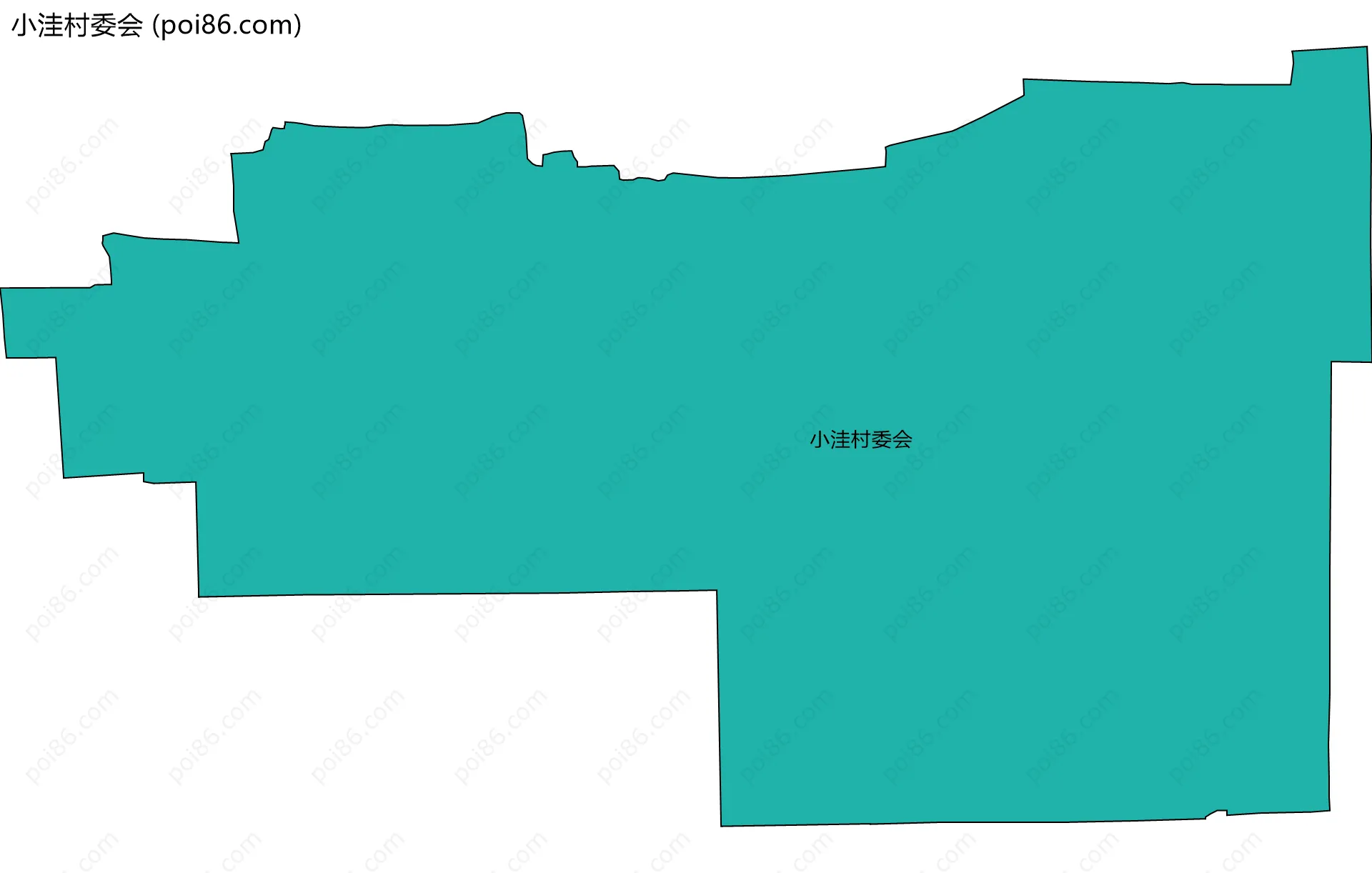 小洼村委会边界地图
