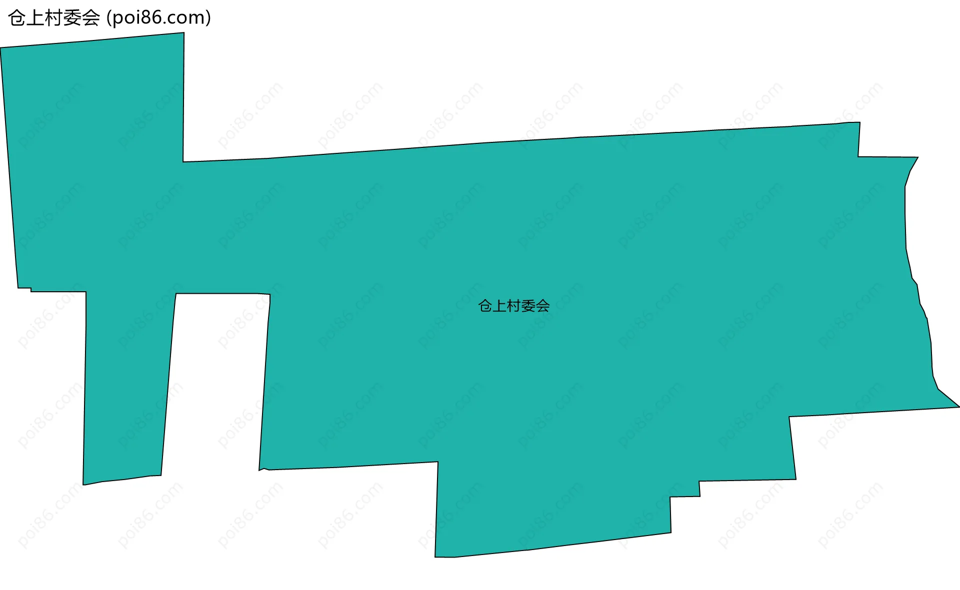 仓上村委会边界地图