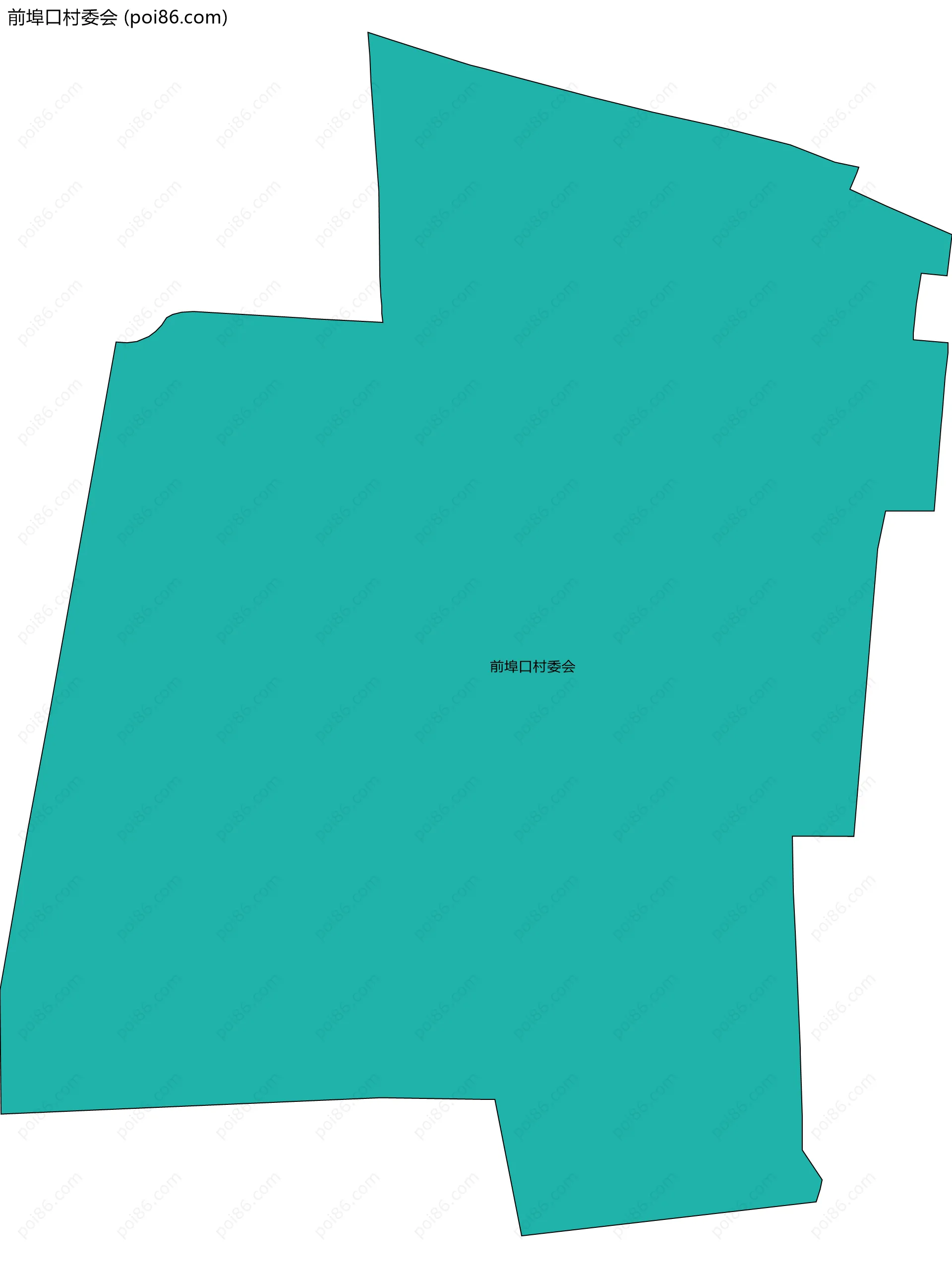 前埠口村委会边界地图