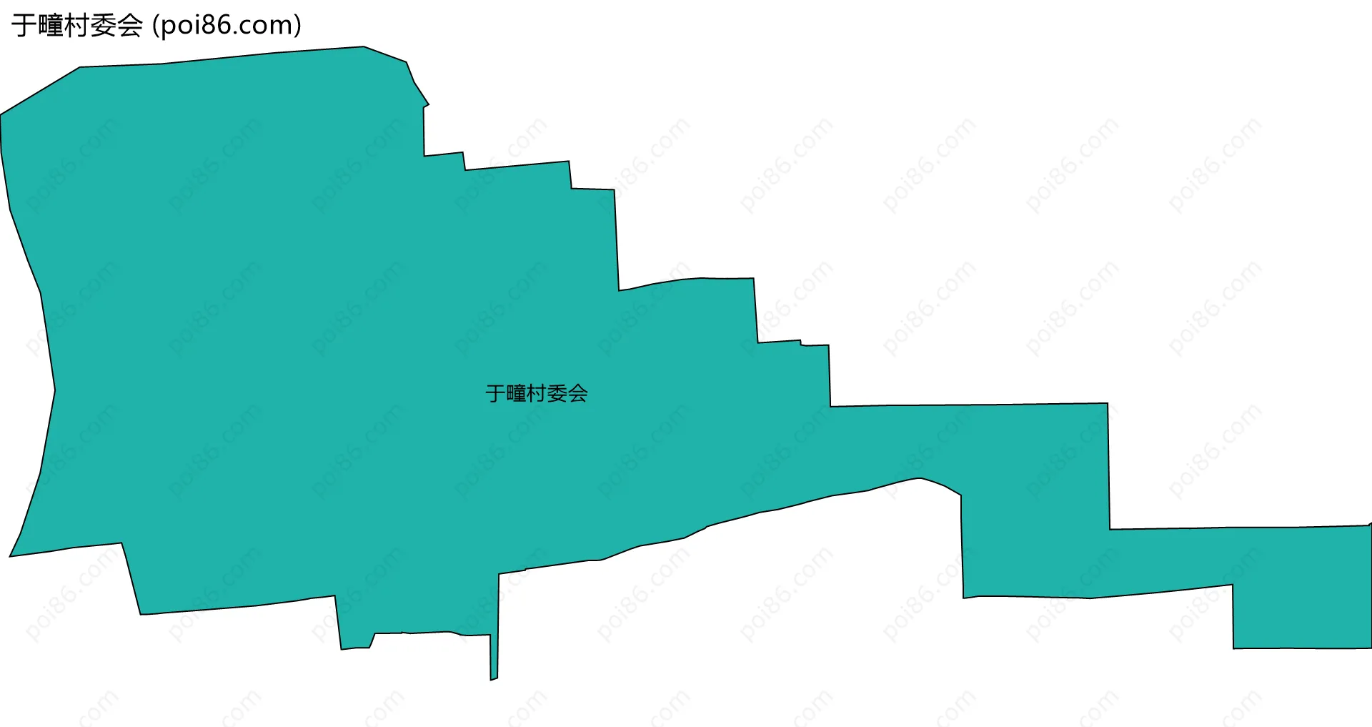 于疃村委会边界地图