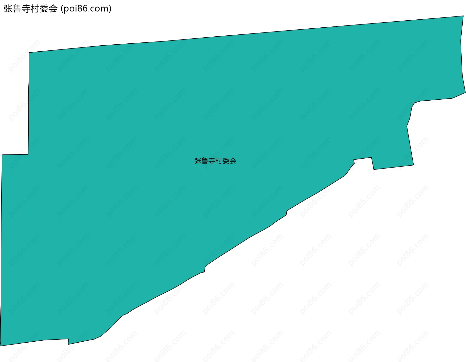 张鲁寺村委会边界地图