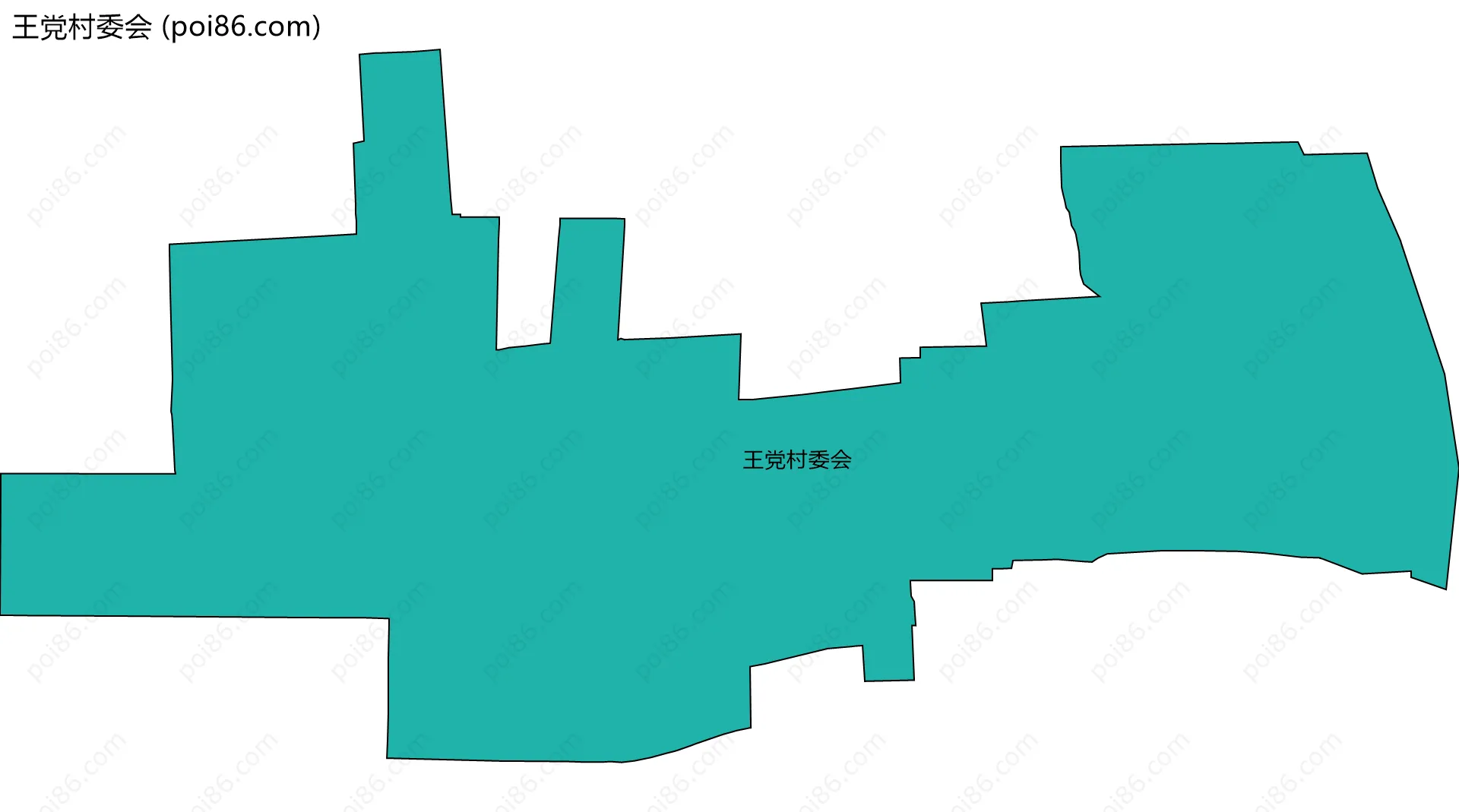 王党村委会边界地图